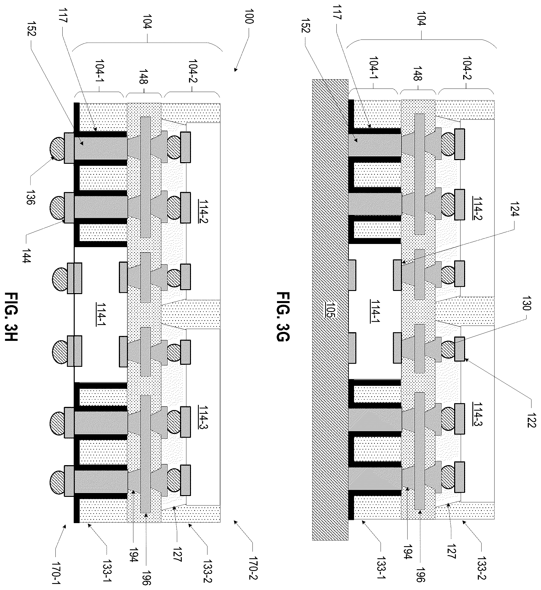 Patent US12616042 Figure 9 – Microelectronic assemblies with anchor layer around a bridge die