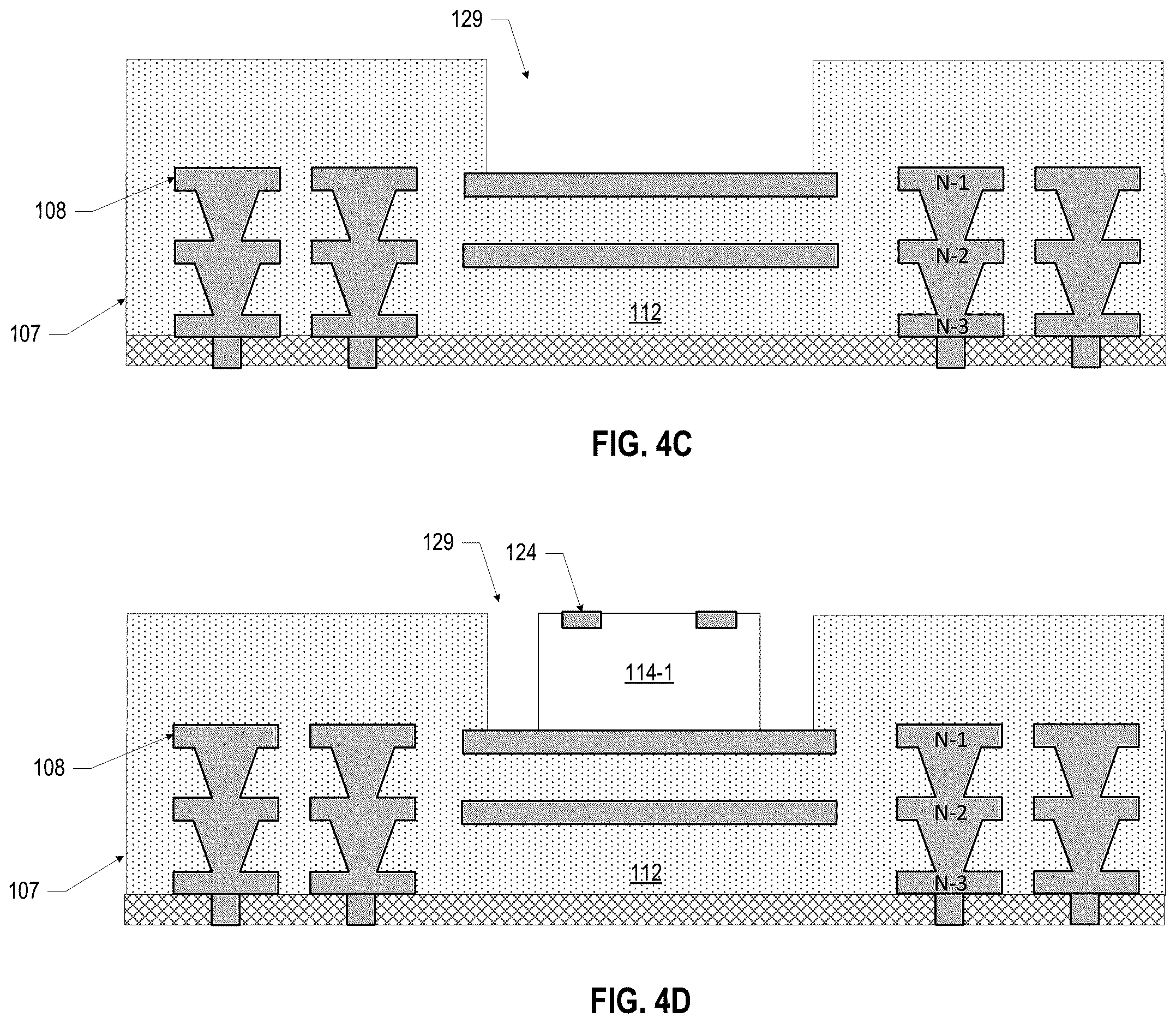 Patent US12616042 Figure 11 – Microelectronic assemblies with anchor layer around a bridge die