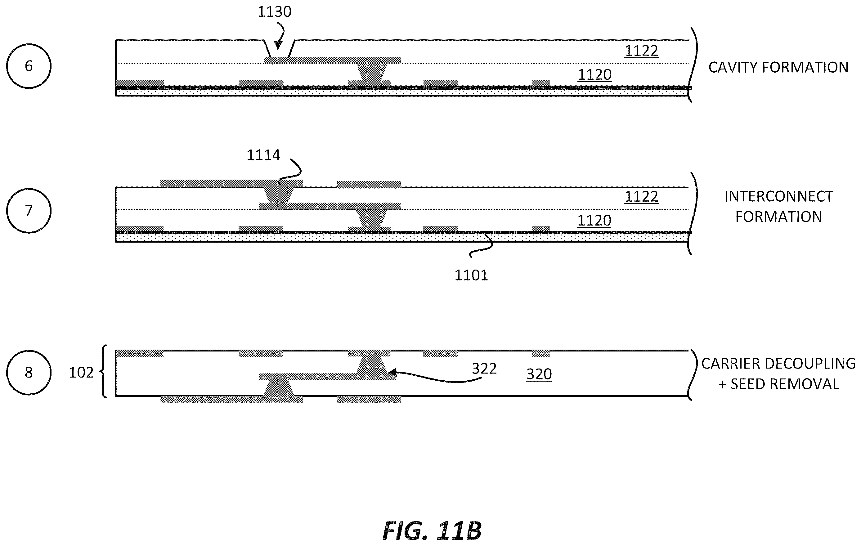 Patent US12616043 Figure 12 – Package comprising integrated devices with inner and outer solder interconnects
