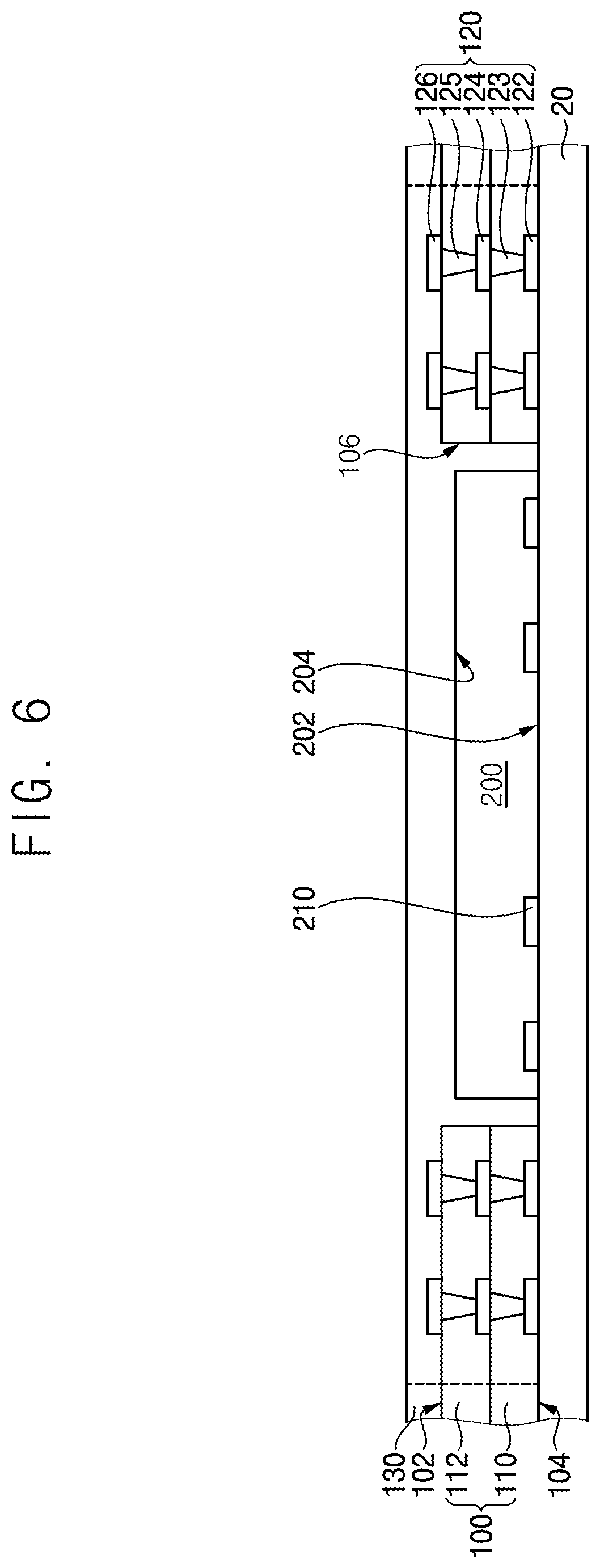 Patent US12616044 Figure 5 – Semiconductor packages and methods of manufacturing the same