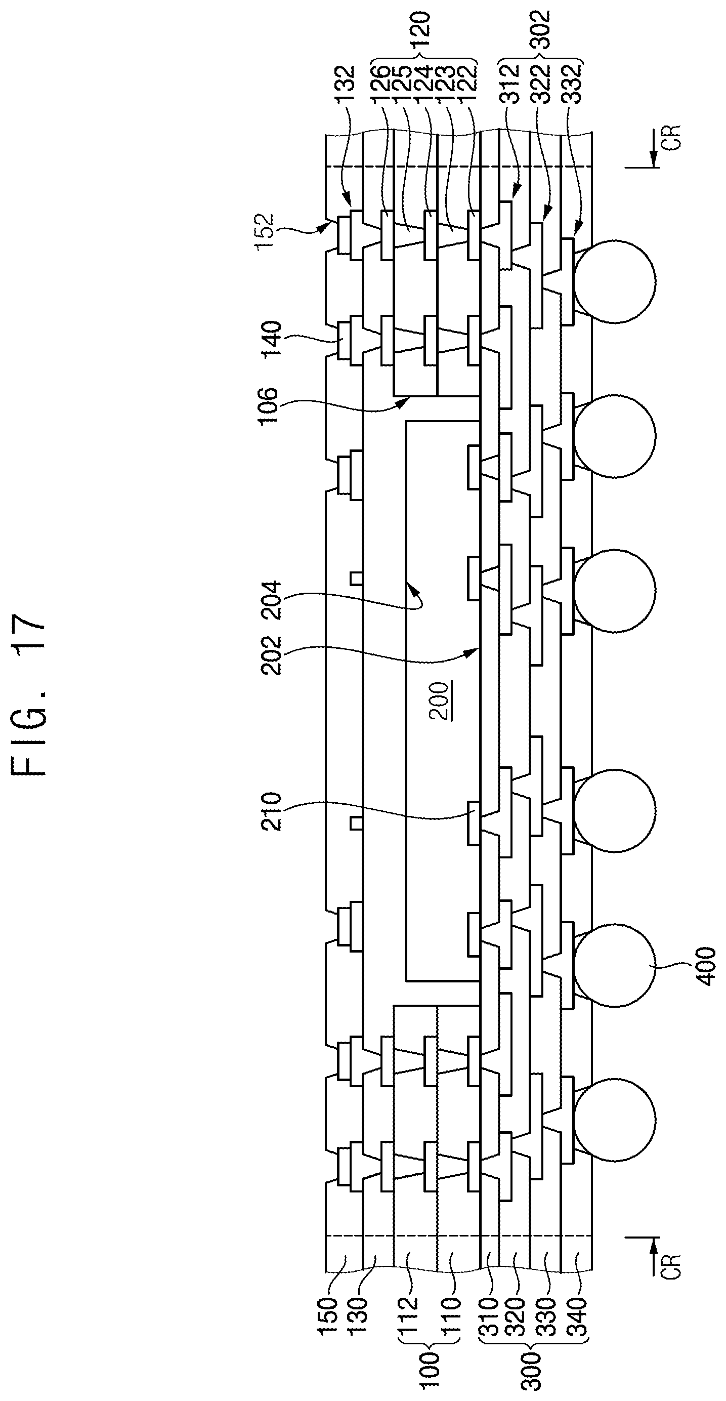 Patent US12616044 Figure 14 – Semiconductor packages and methods of manufacturing the same