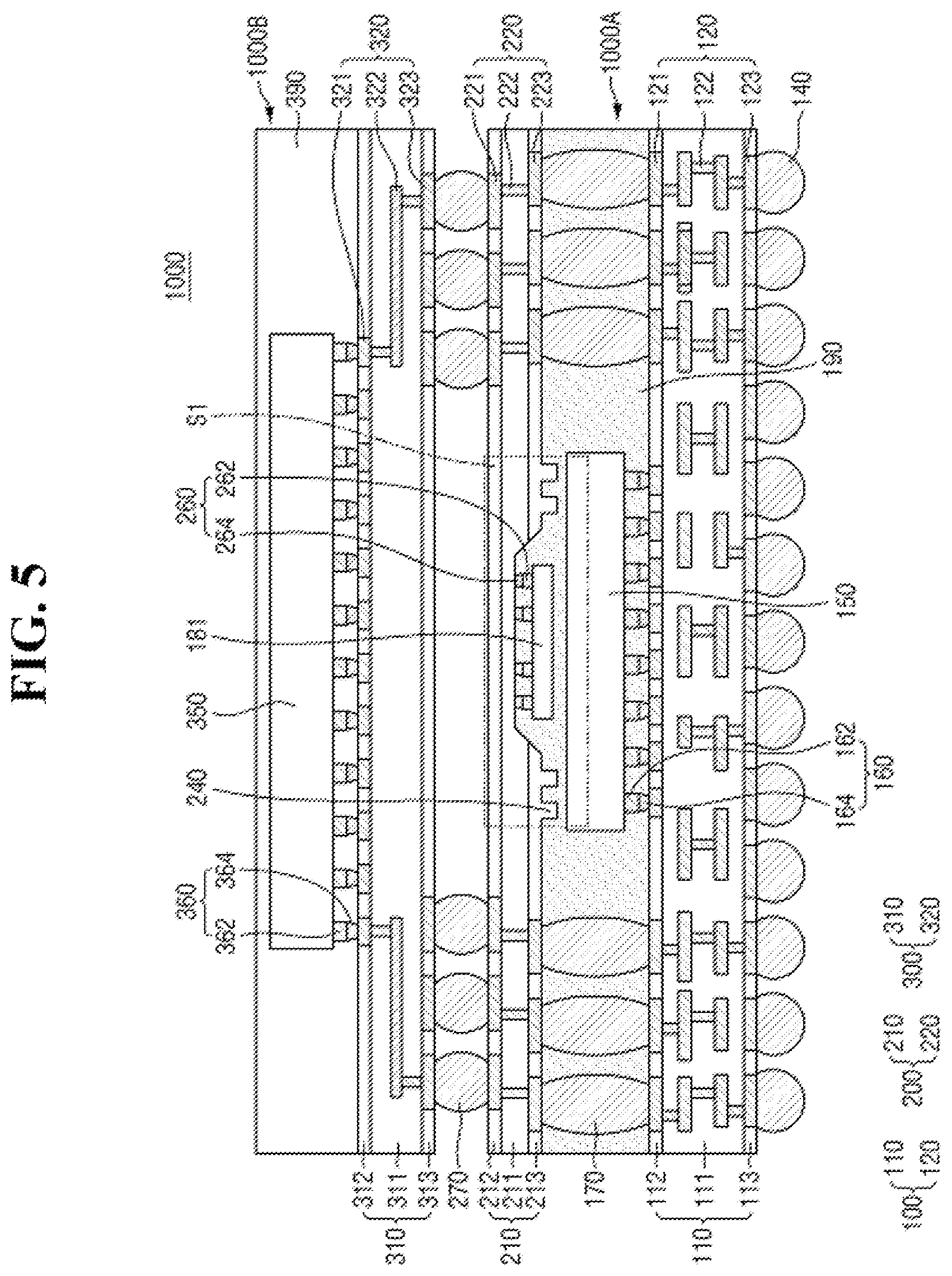 Patent US12616045 Figure 5 – Semiconductor package and method of fabricating the same