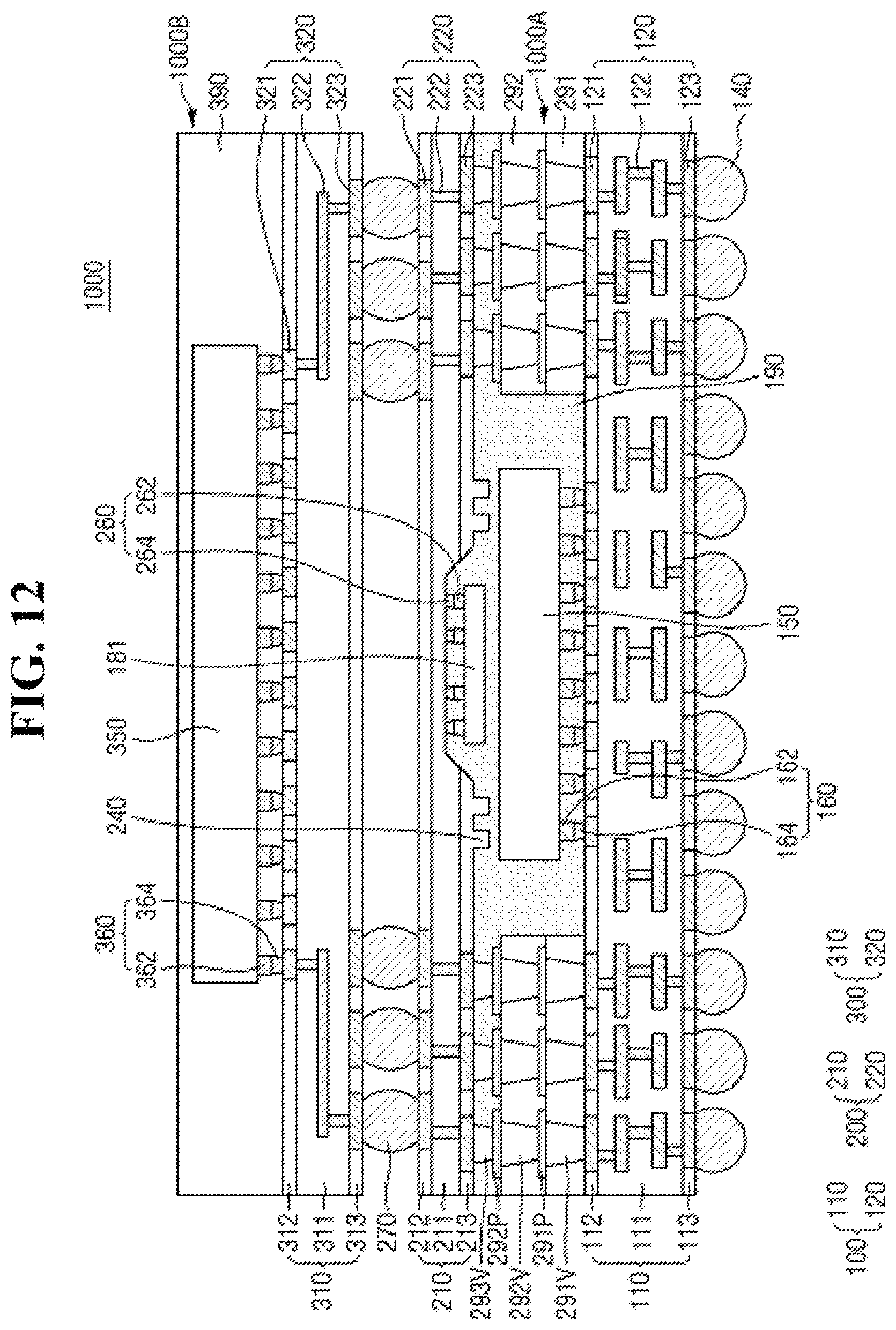 Patent US12616045 Figure 12 – Semiconductor package and method of fabricating the same