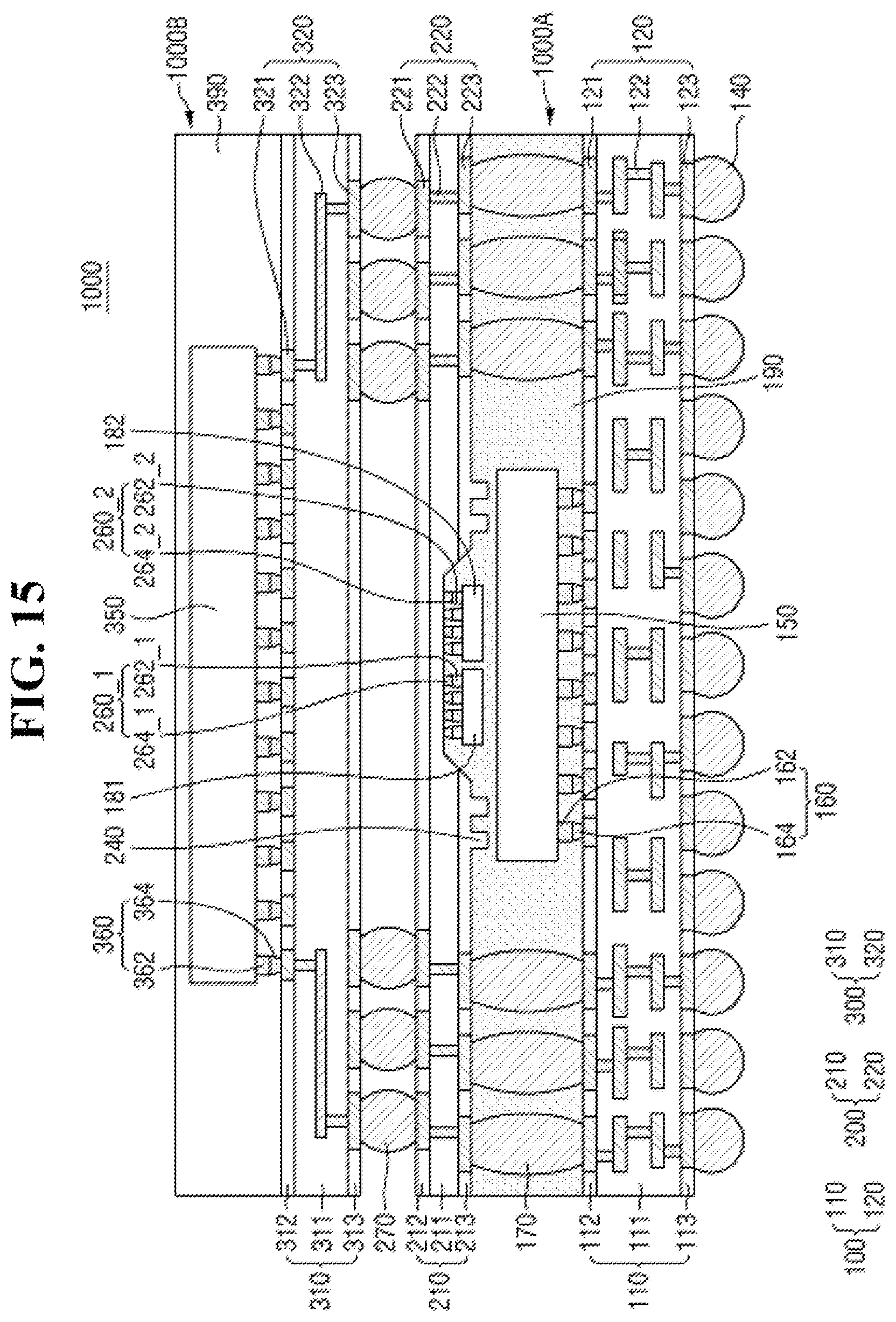 Patent US12616045 Figure 15 – Semiconductor package and method of fabricating the same