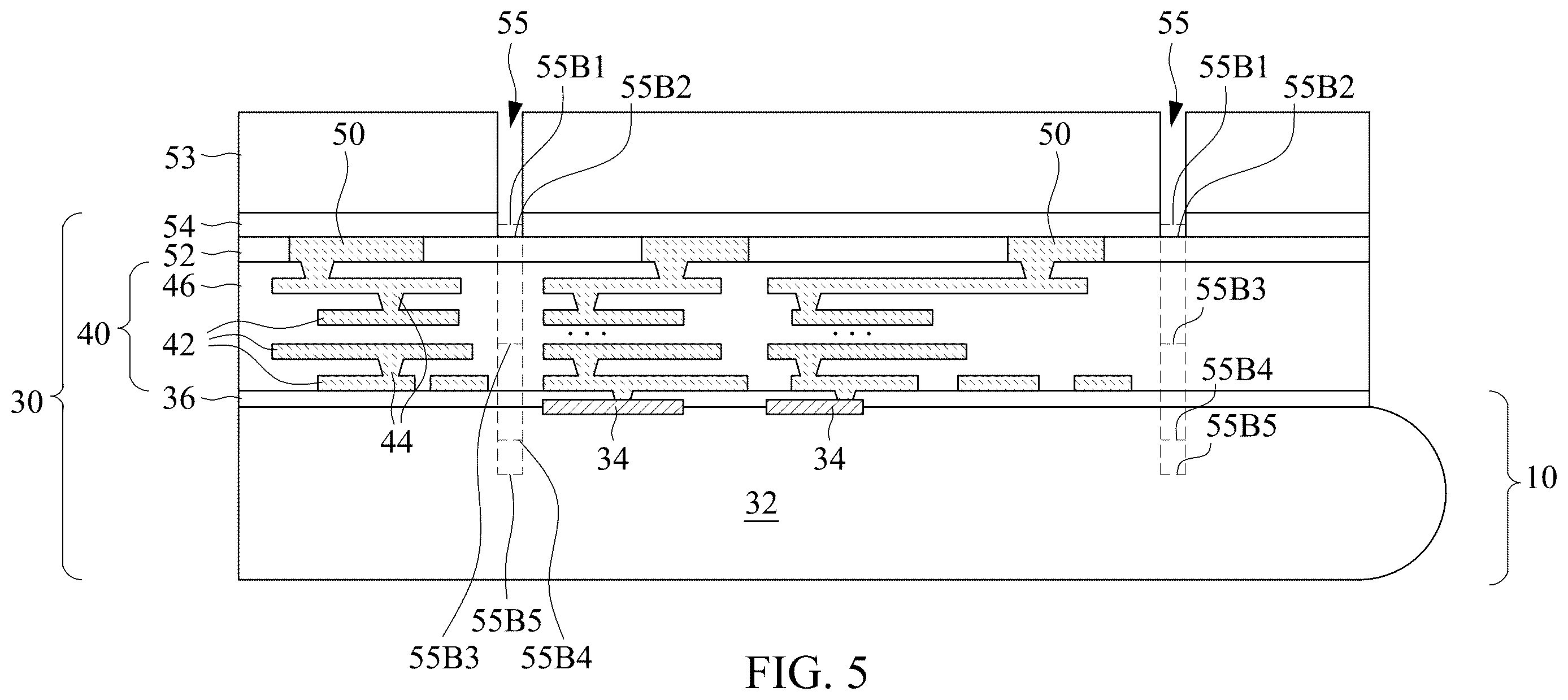 Patent US12616046 Figure 5 – Wafer bonding incorporating thermal conductive paths