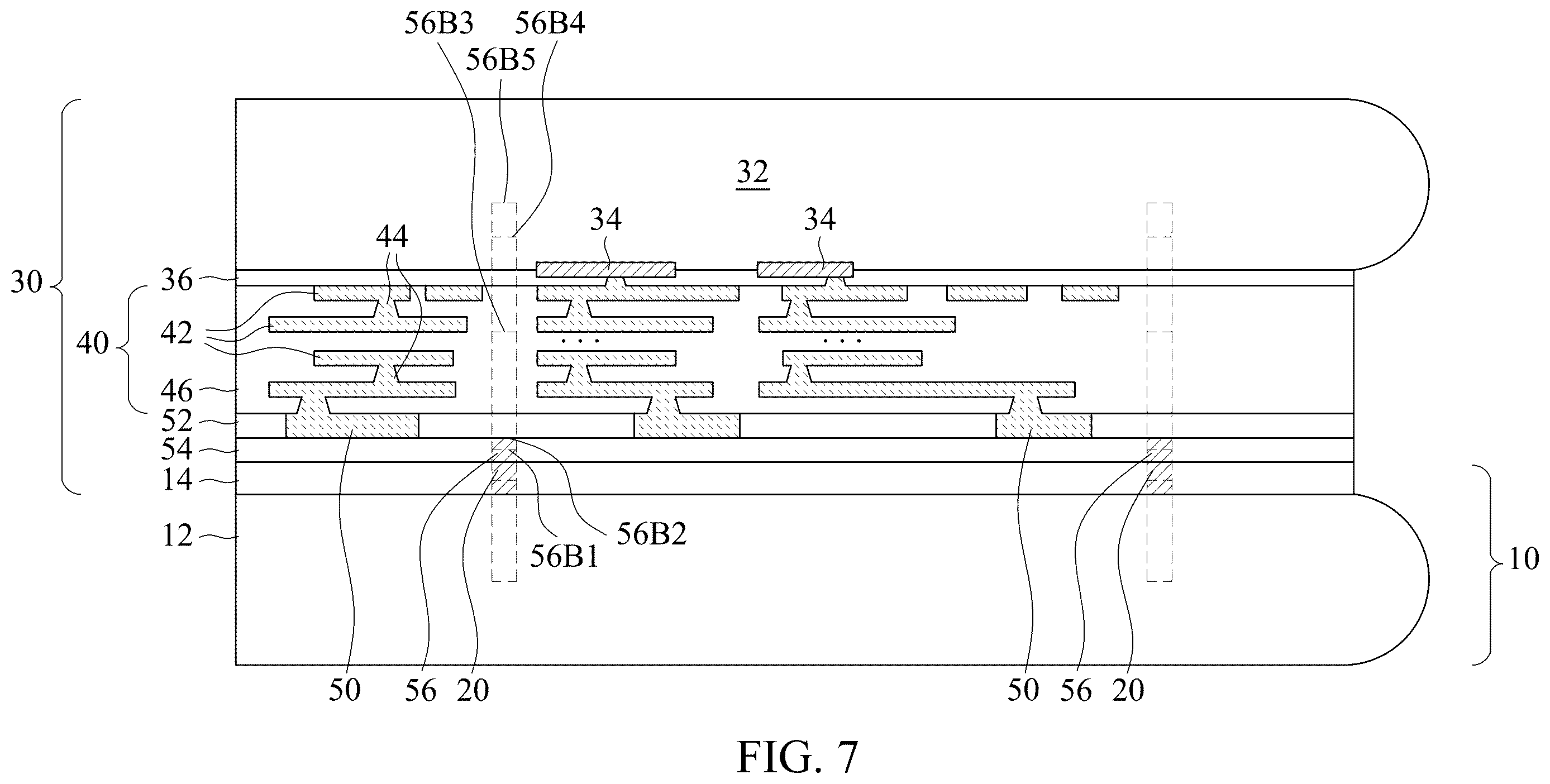 Patent US12616046 Figure 7 – Wafer bonding incorporating thermal conductive paths
