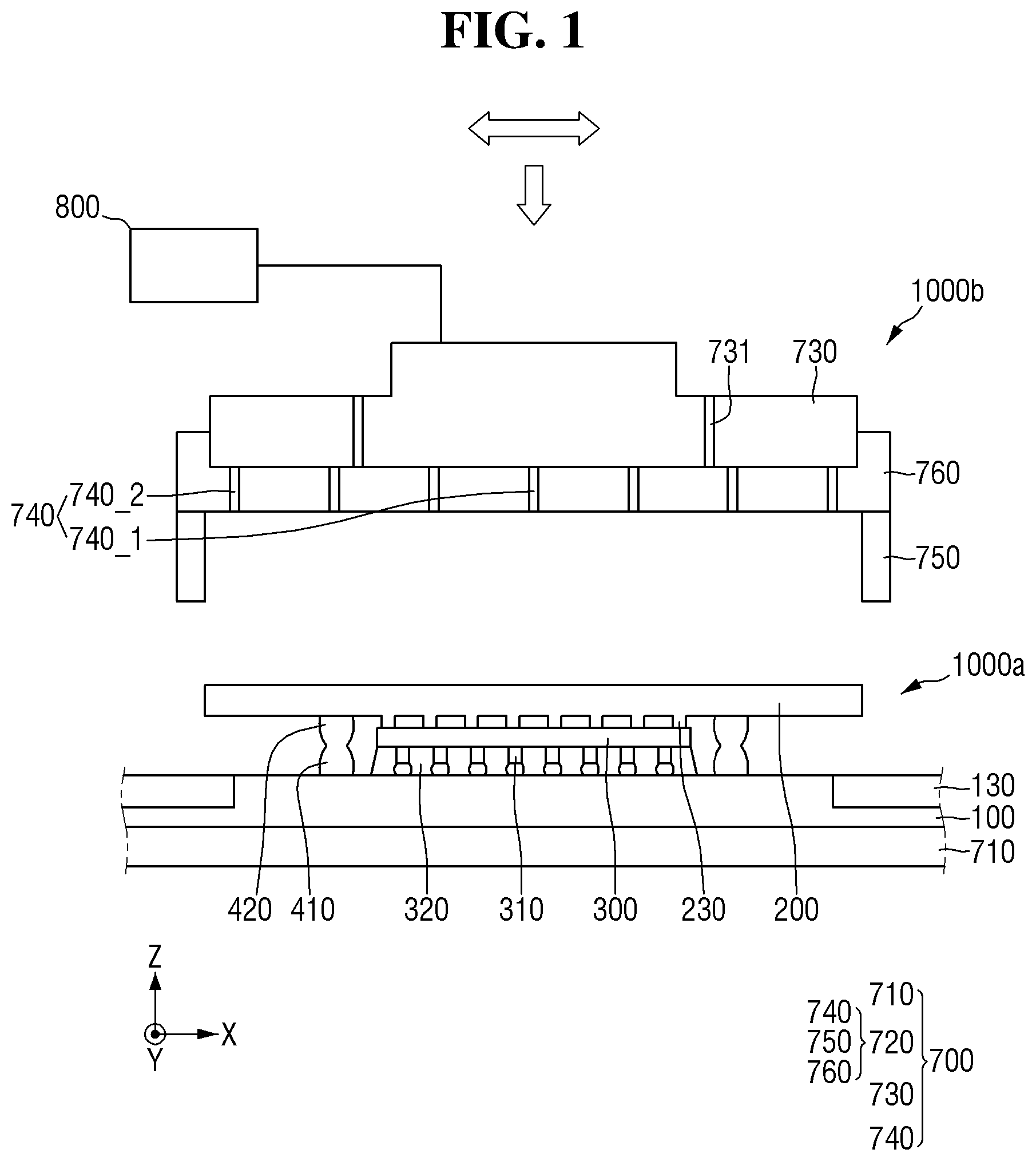 Patent US12616047 — Method of fabricating a semiconductor package including an interposer — Figure 1