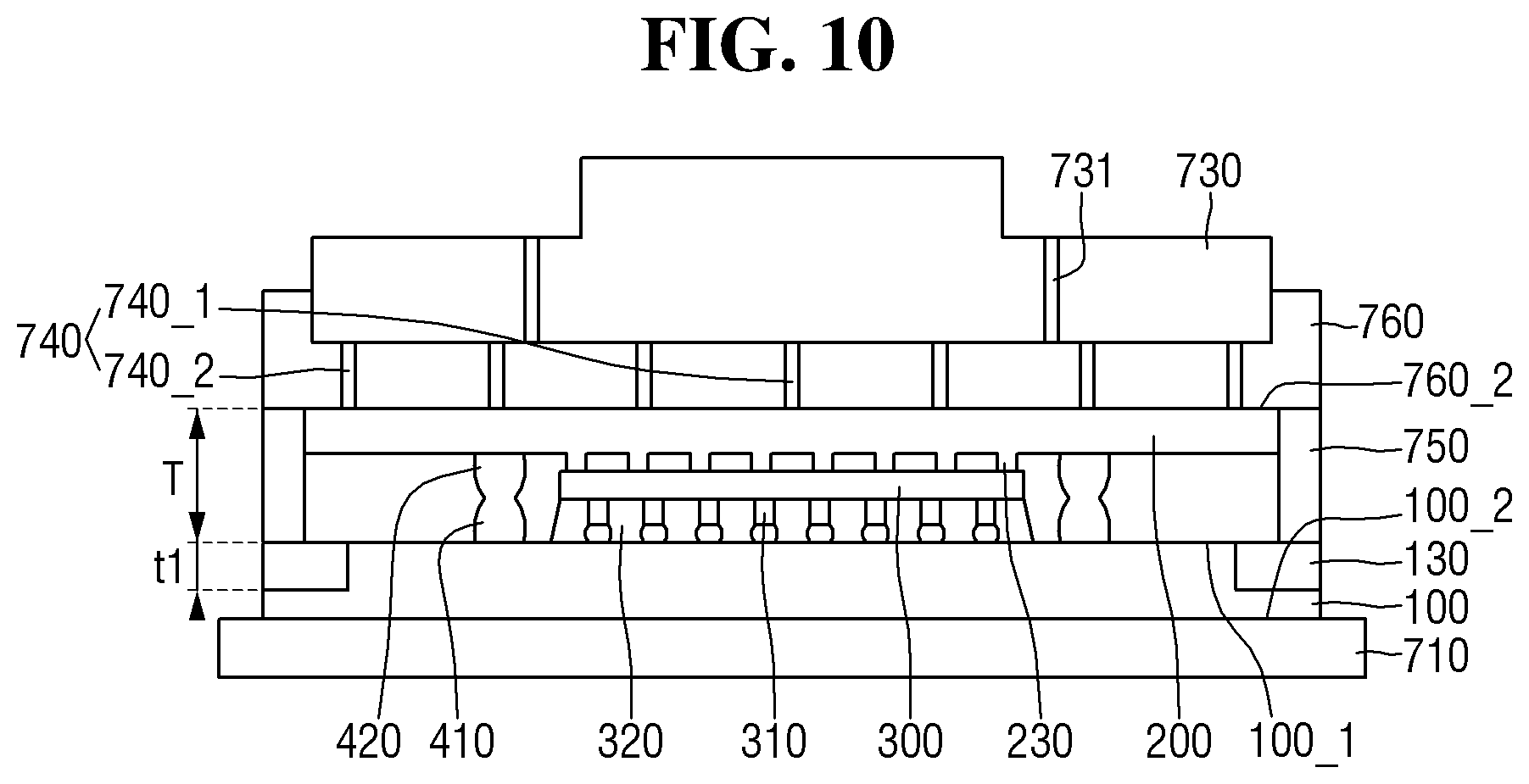 Patent US12616047 Figure 10 – Method of fabricating a semiconductor package including an interposer