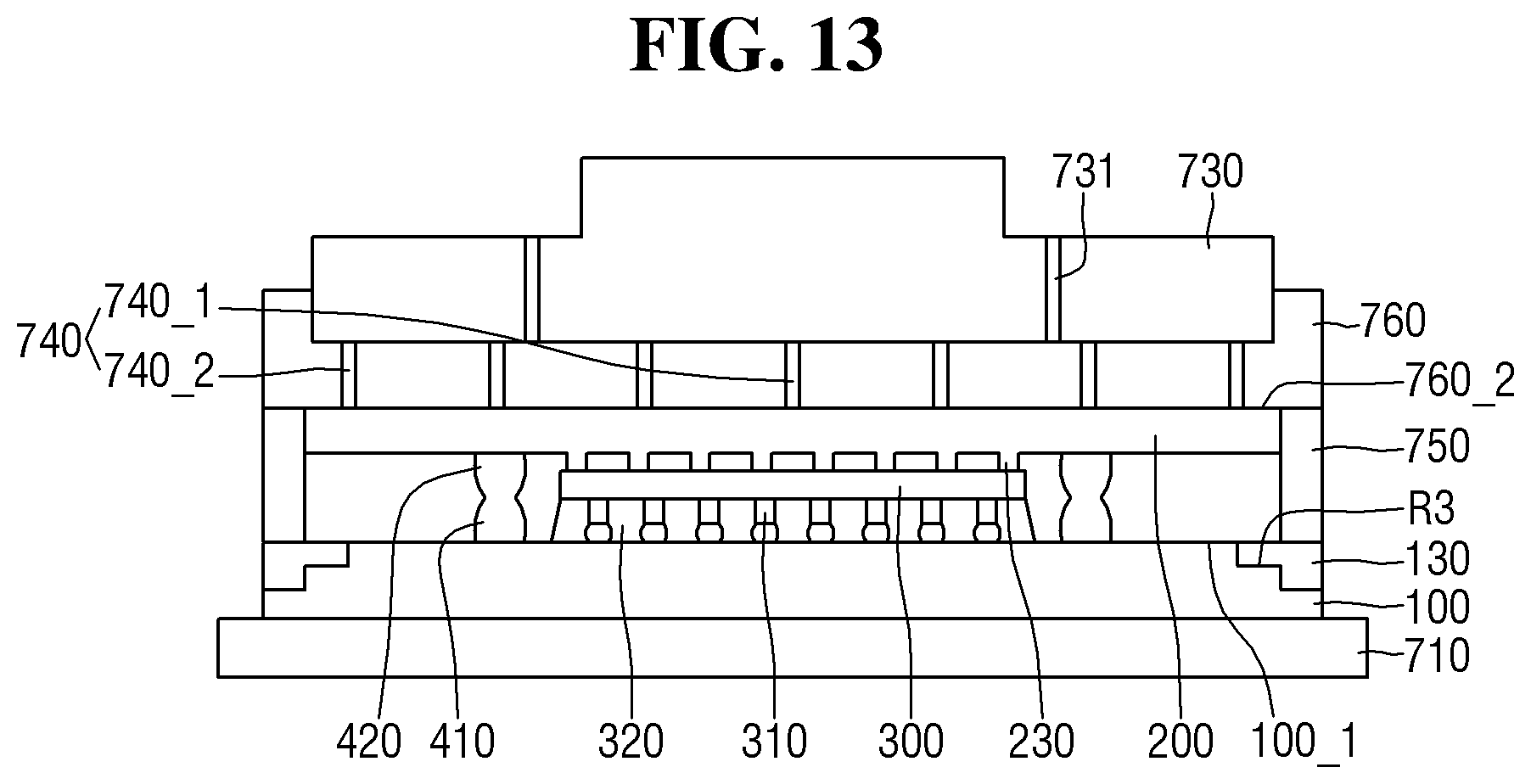 Patent US12616047 Figure 13 – Method of fabricating a semiconductor package including an interposer