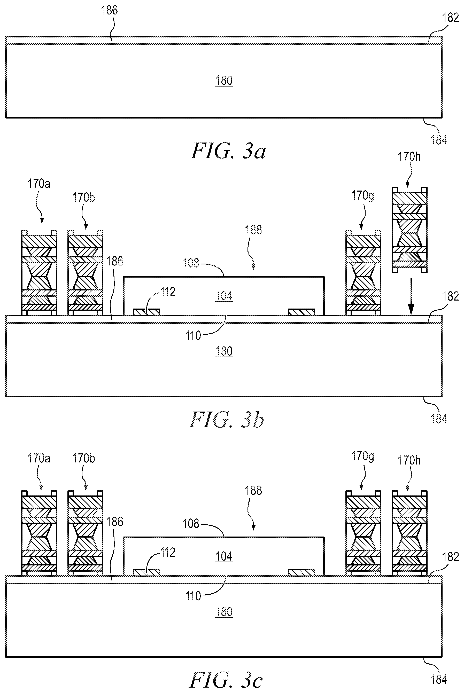 Patent US12616048 Figure 7 – Semiconductor device and method of forming inverted EWLB package with vertical e-bar structure