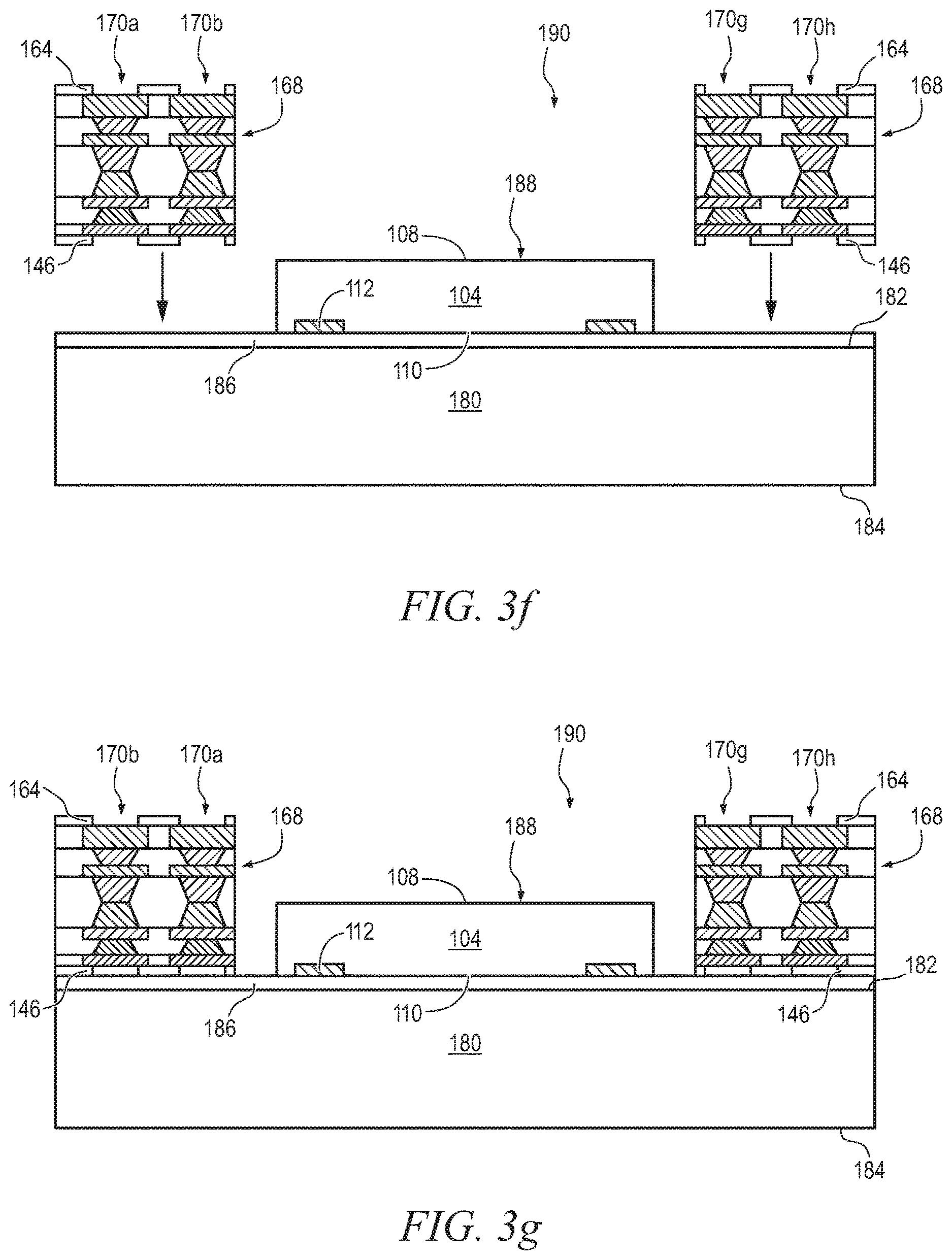 Patent US12616048 Figure 9 – Semiconductor device and method of forming inverted EWLB package with vertical e-bar structure