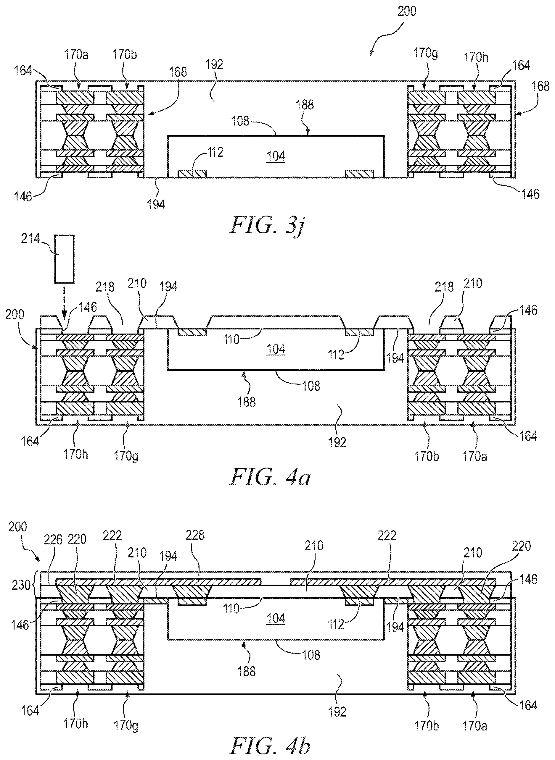 Patent US12616048 Figure 11 – Semiconductor device and method of forming inverted EWLB package with vertical e-bar structure