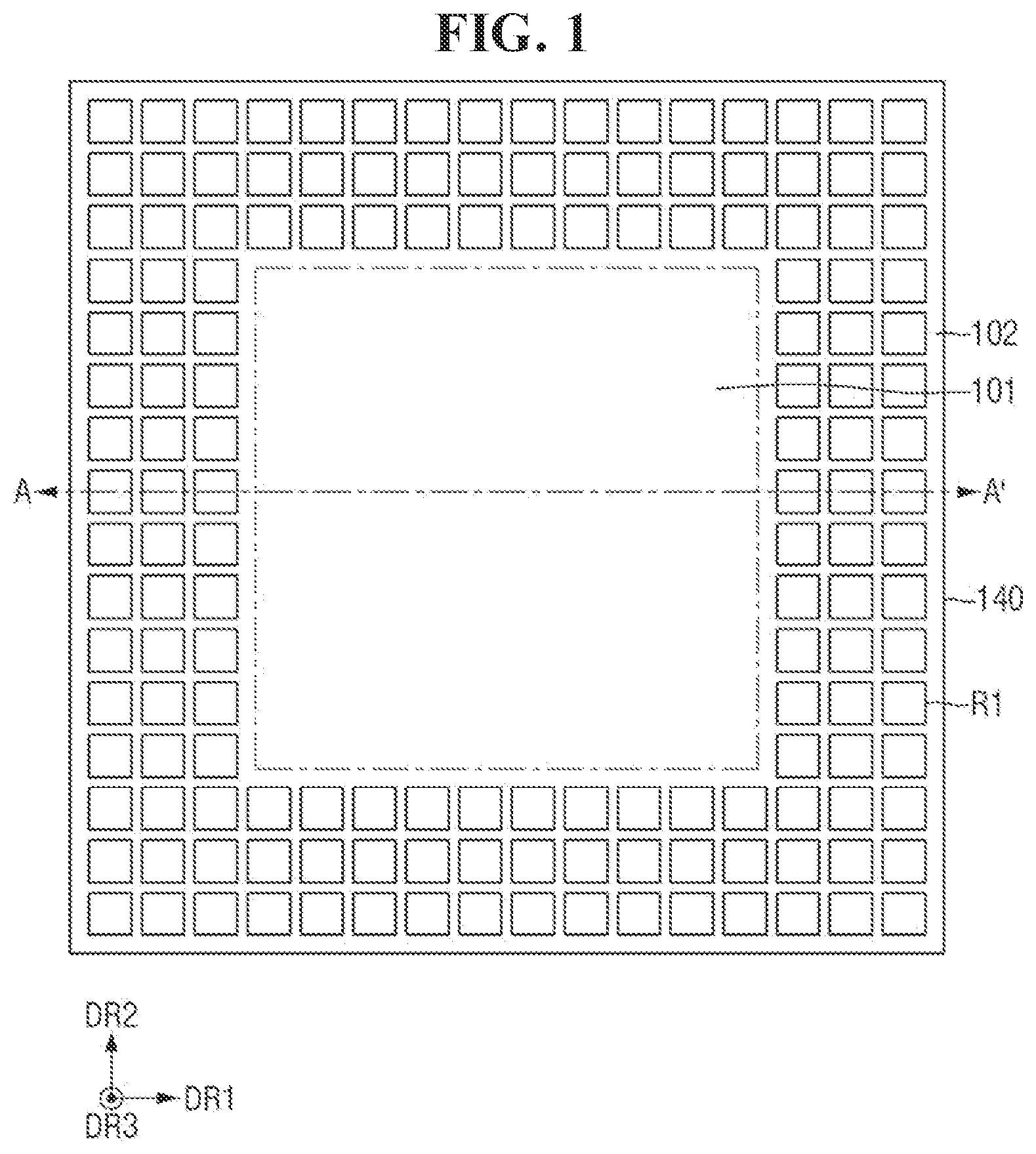 Patent US12616056 Figure 1 – Semiconductor package and method of manufacturing the same
