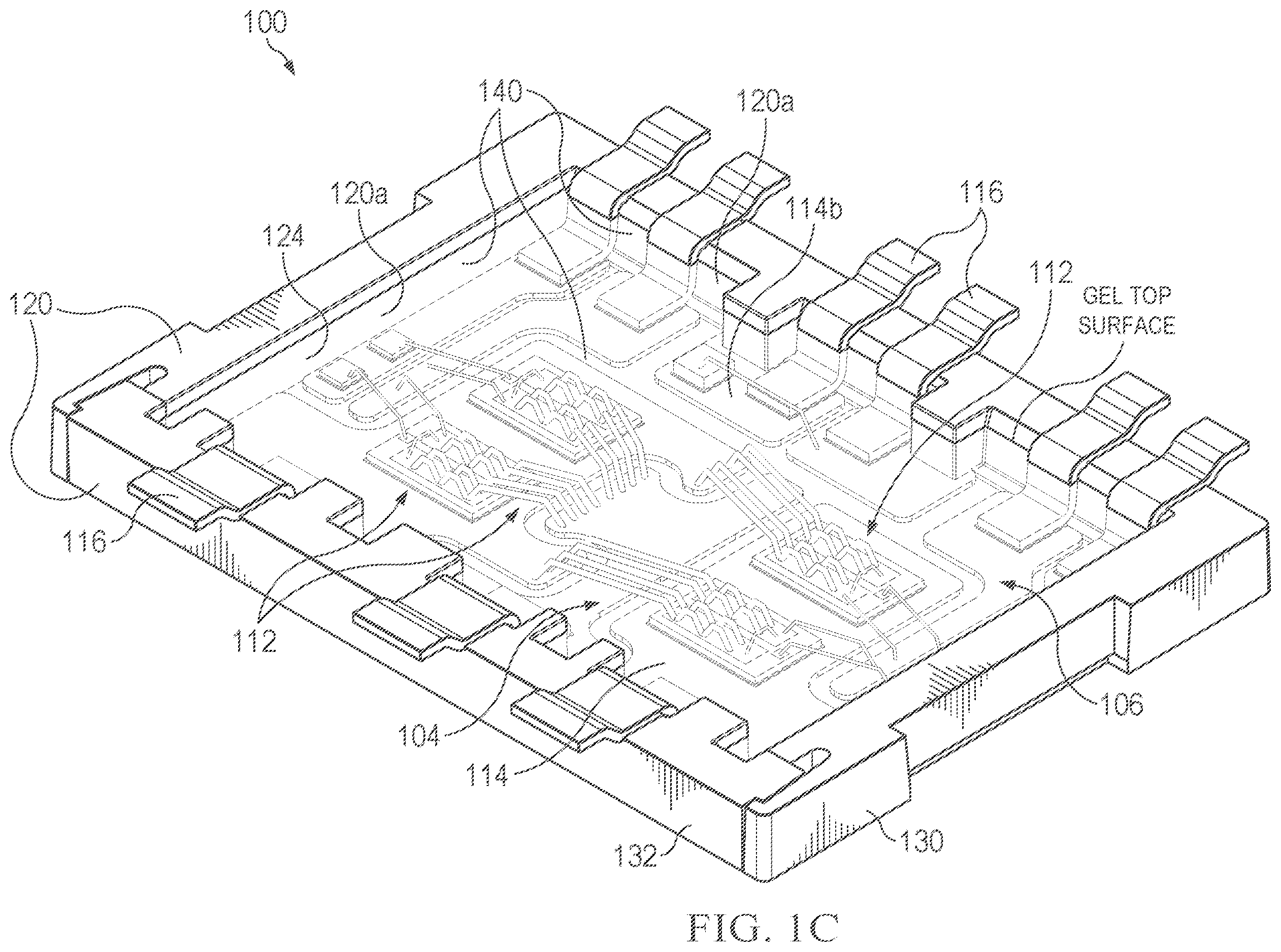 Patent US12616059 Figure 3 – Electronic device package including a gel