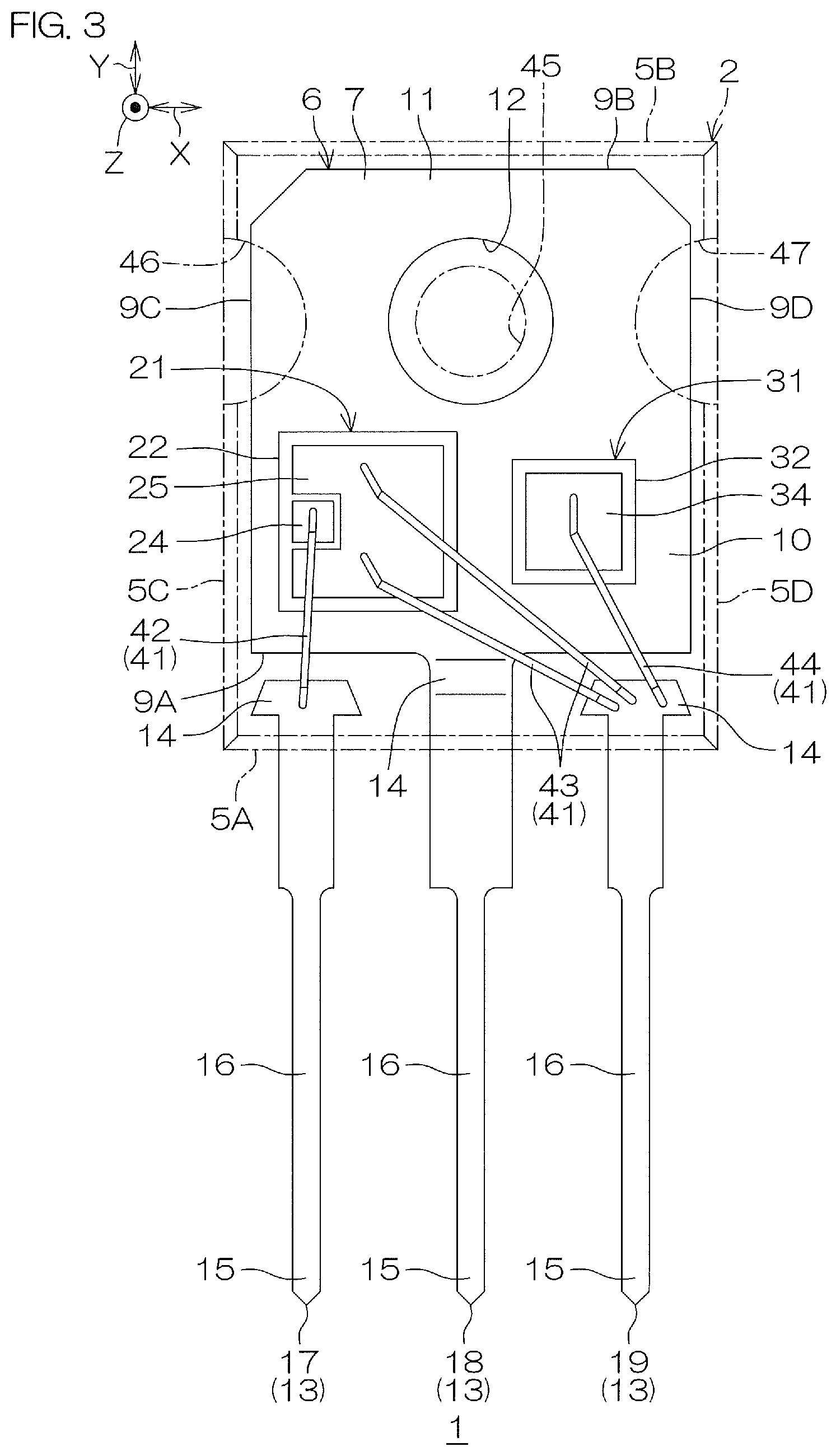 Patent US12616061 Figure 3 – Semiconductor module