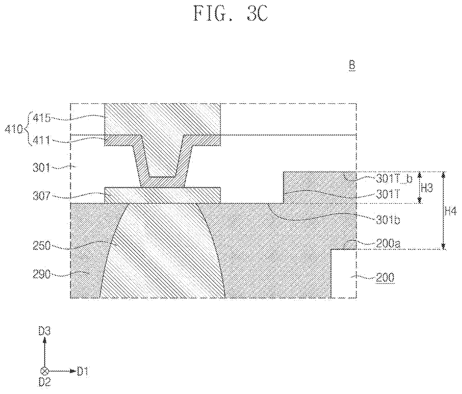 Patent US12616065 Figure 5 – Semiconductor package with interposer including recess
