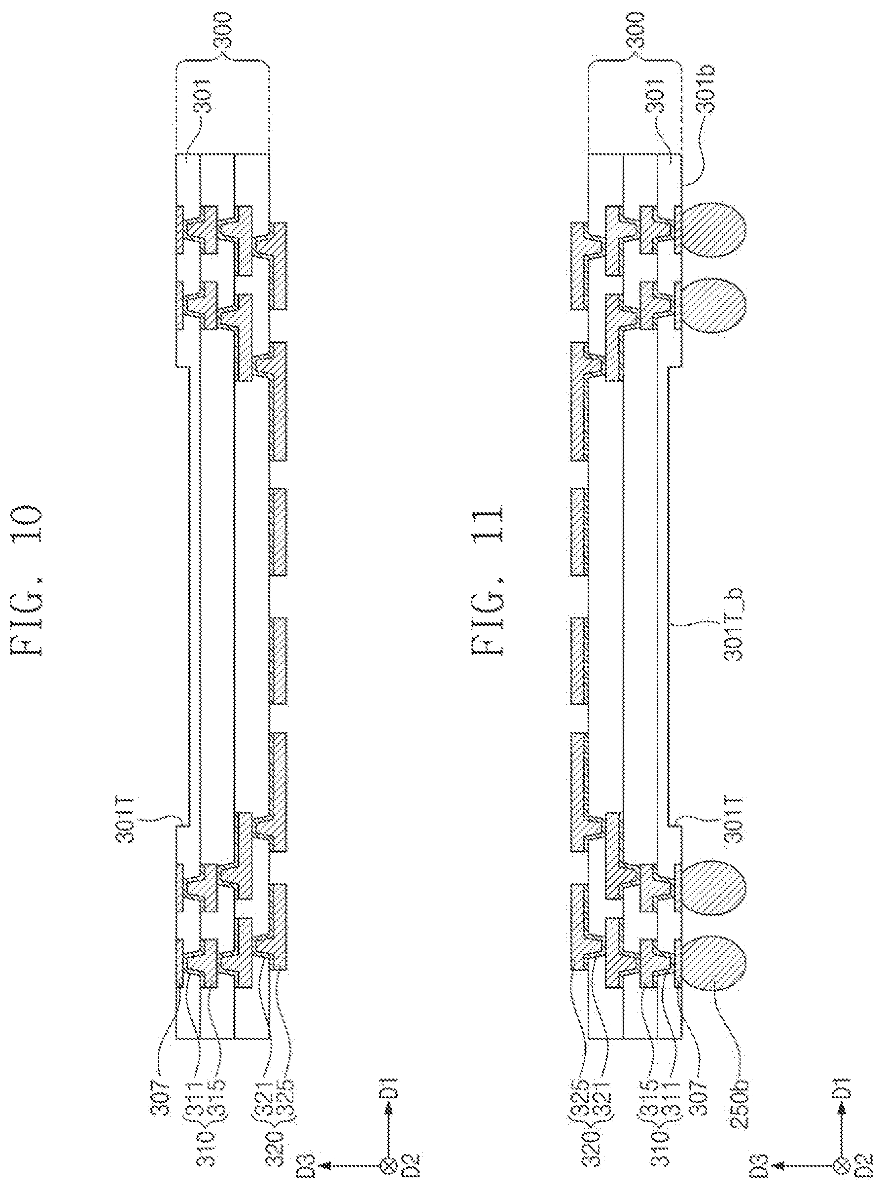 Patent US12616065 Figure 10 – Semiconductor package with interposer including recess