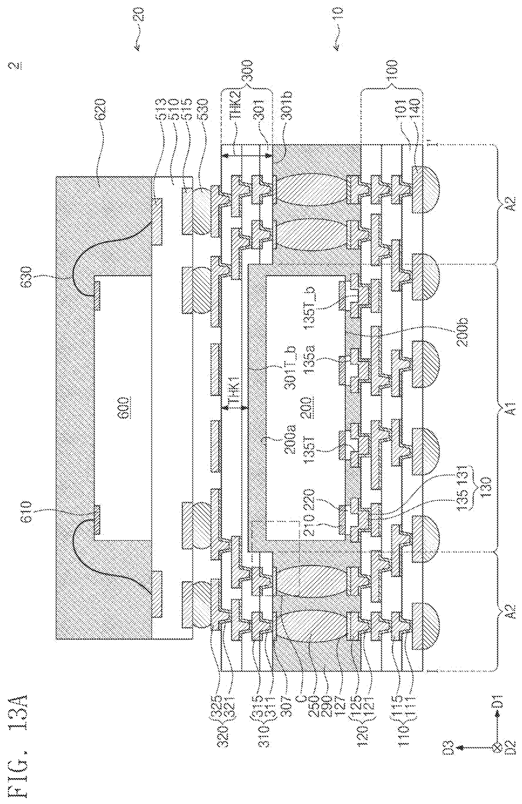Patent US12616065 Figure 12 – Semiconductor package with interposer including recess