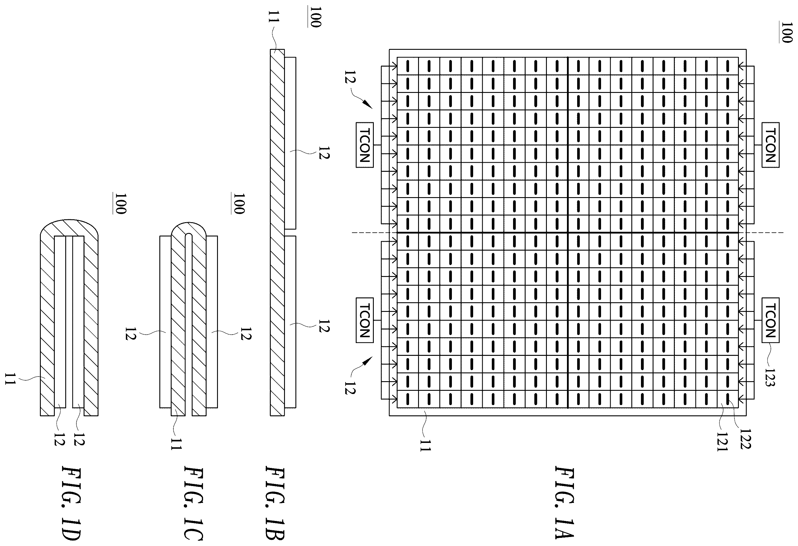 Patent US12616066 — Foldable microLED display — Figure 1