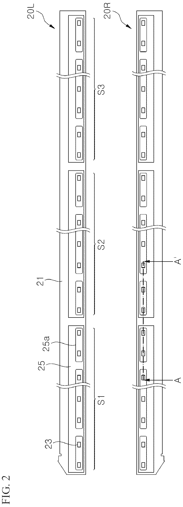 Patent US12616068 Figure 2 – Light emitting module and display apparatus