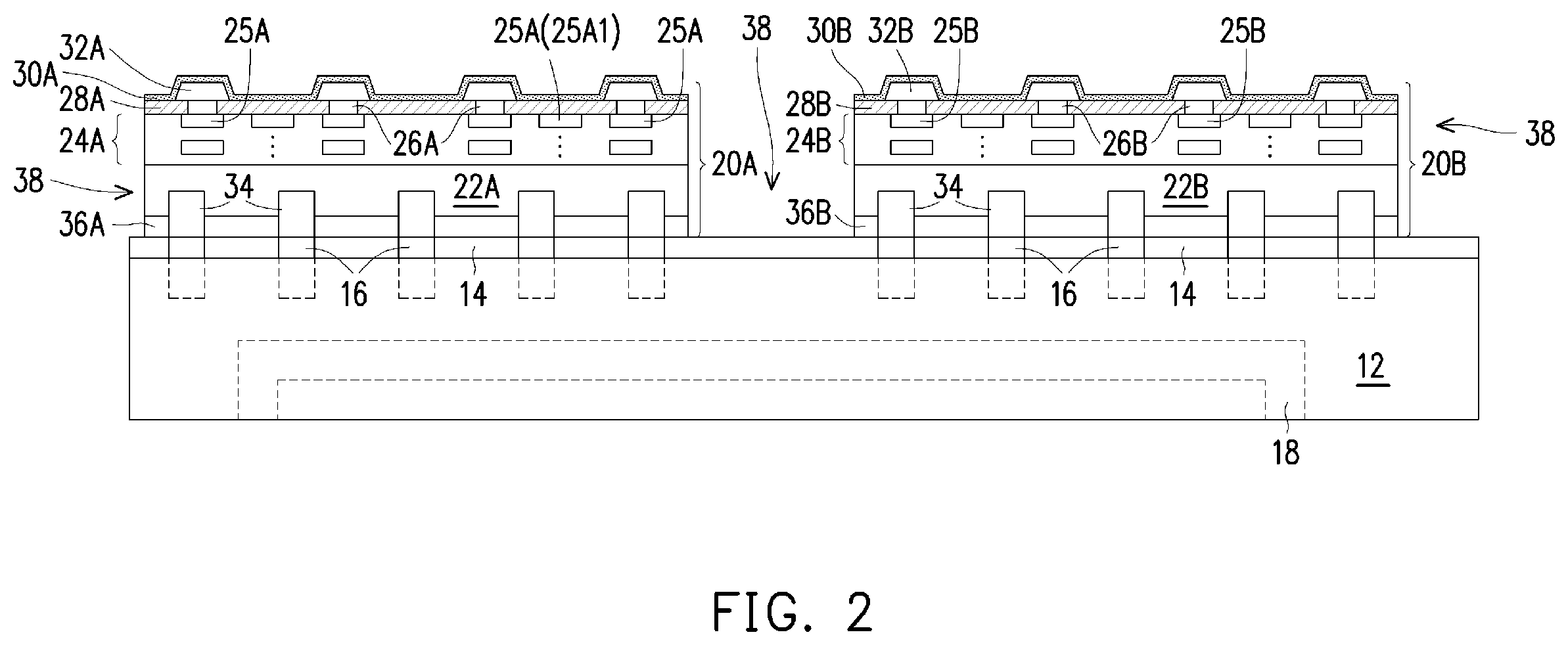 Patent US12616070 Figure 3 – Packages formed using RDL-last process