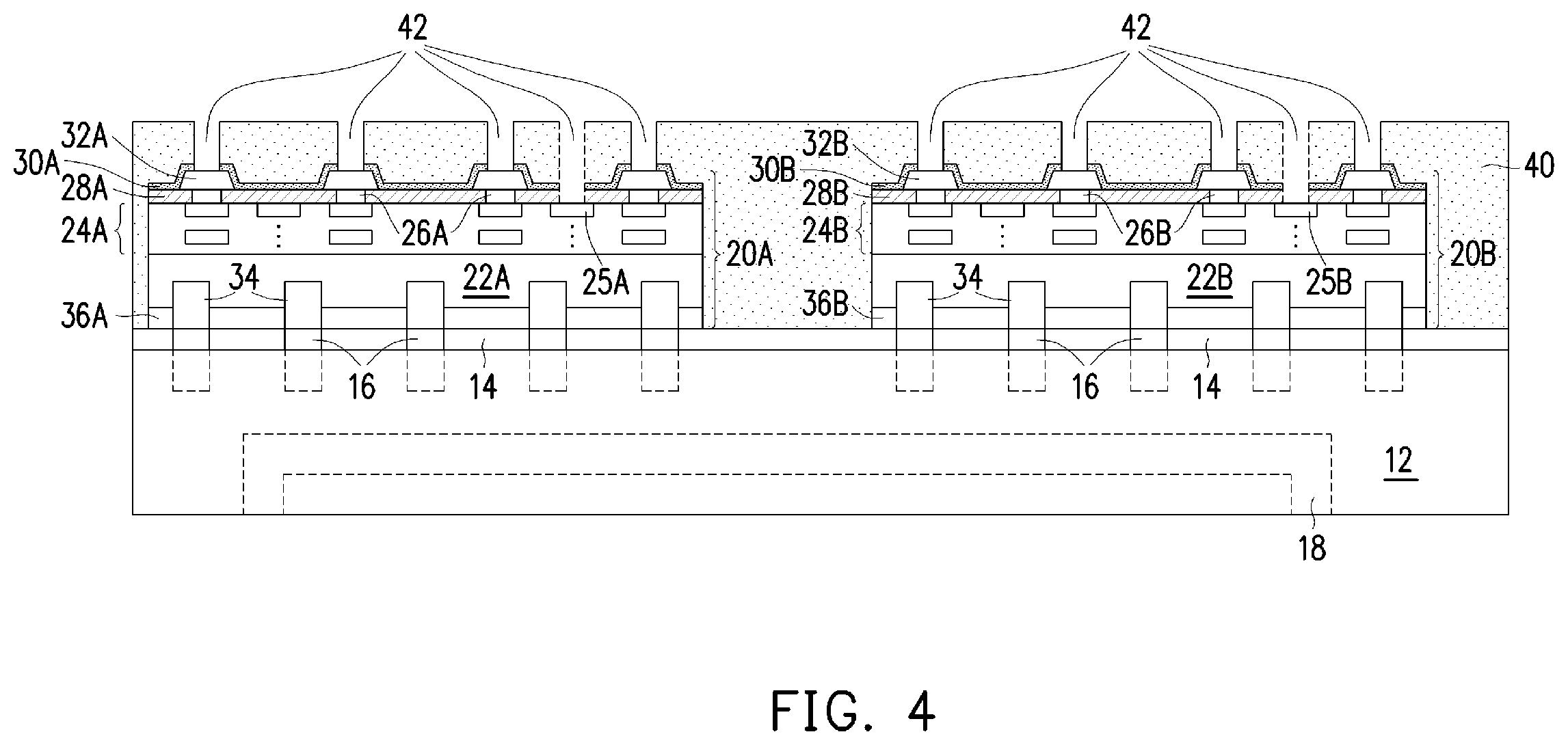 Patent US12616070 Figure 5 – Packages formed using RDL-last process