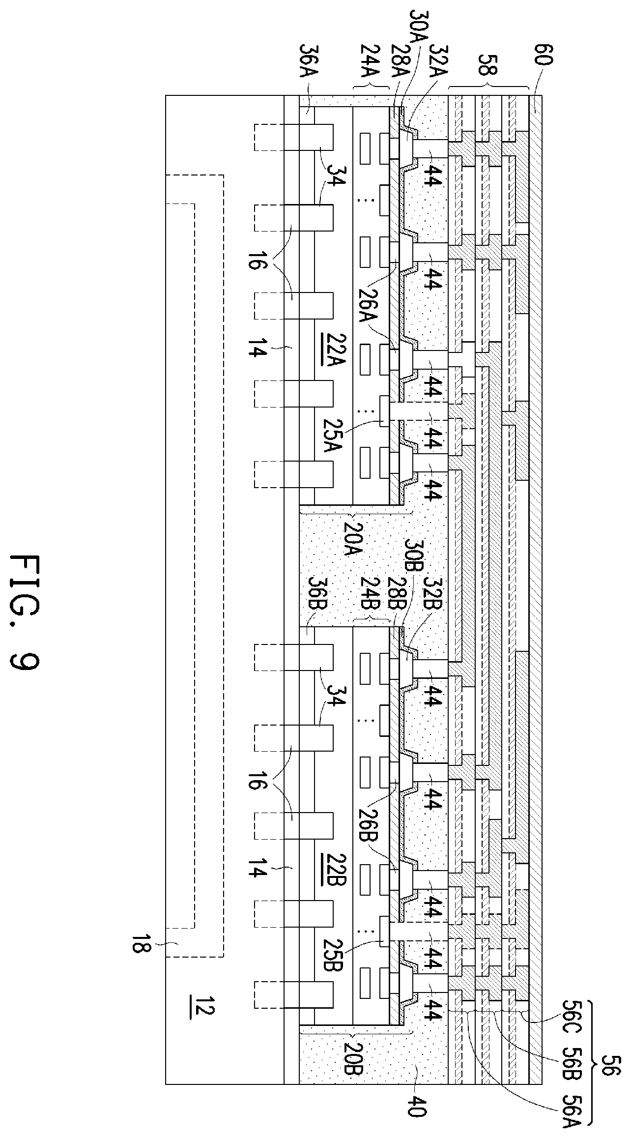 Patent US12616070 Figure 10 – Packages formed using RDL-last process