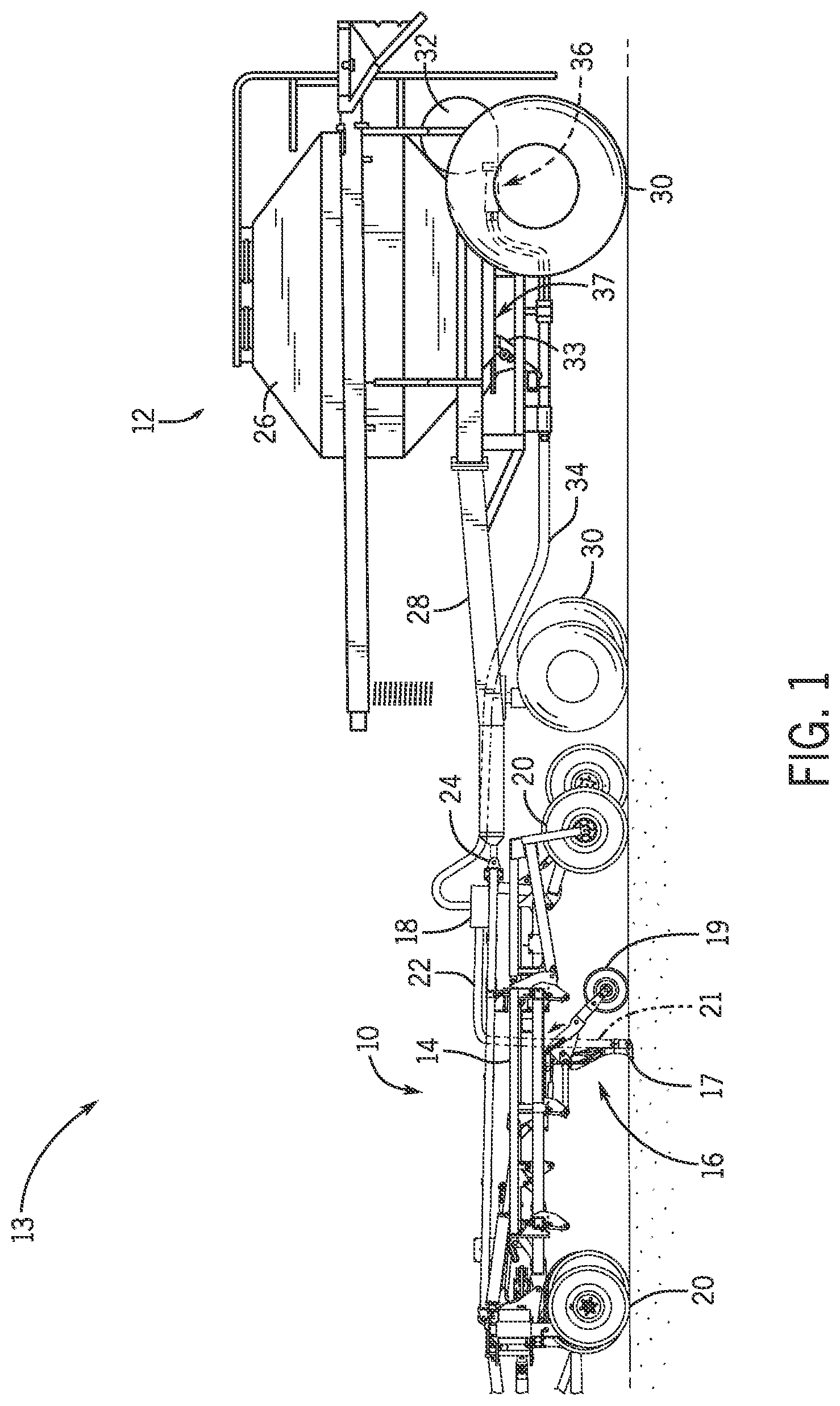 Patent US12616080 — Compartment profile monitoring and control system for an agricultural system — Figure 1