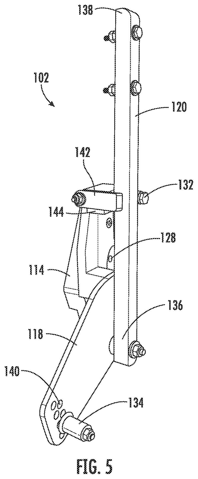 Patent US12616085 Figure 5 – Brush attachment system for a turfgrass mower