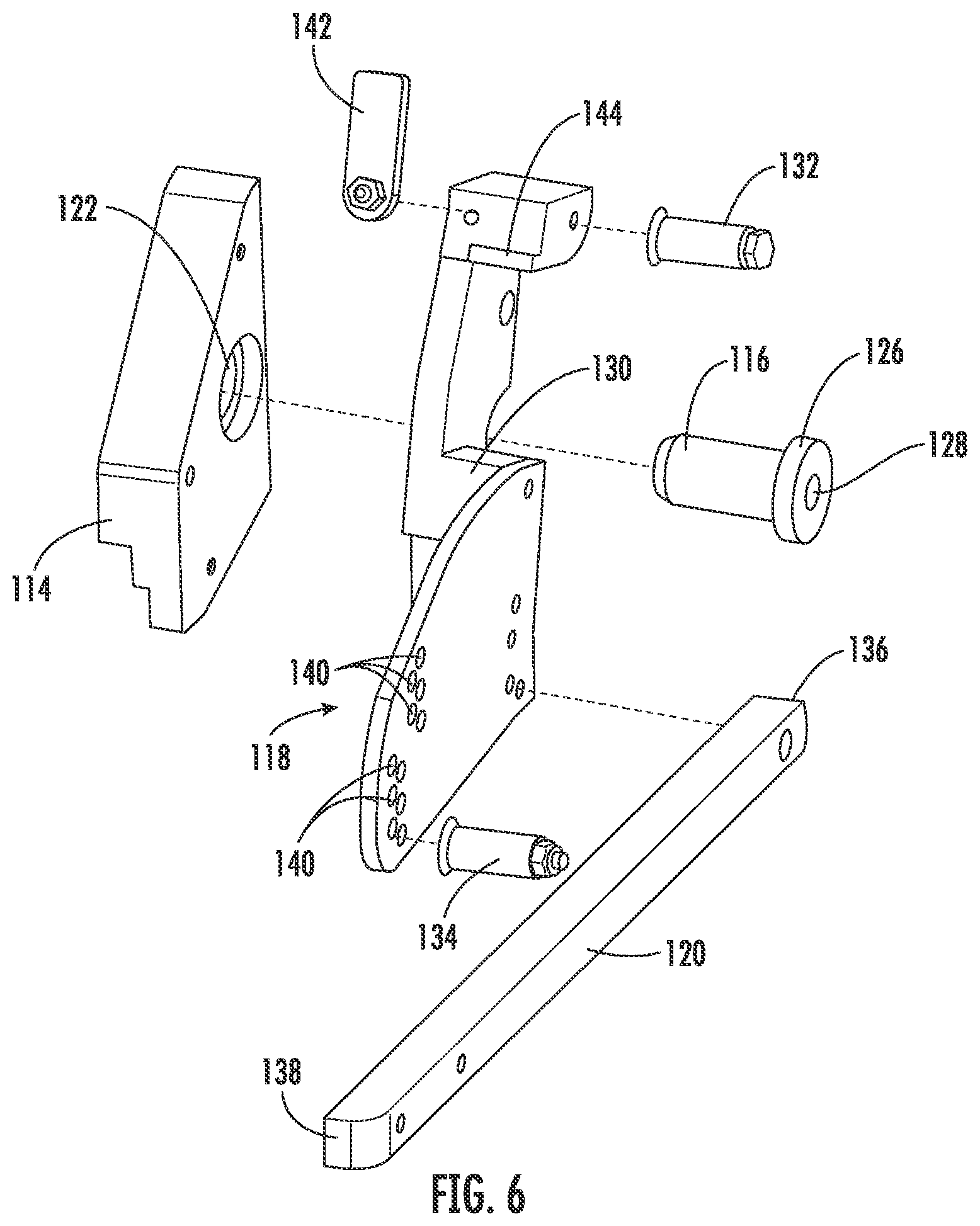 Patent US12616085 Figure 6 – Brush attachment system for a turfgrass mower