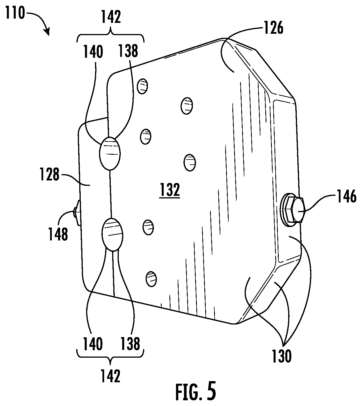 Patent US12616086 Figure 5 – Brush attachment system for a turfgrass mower