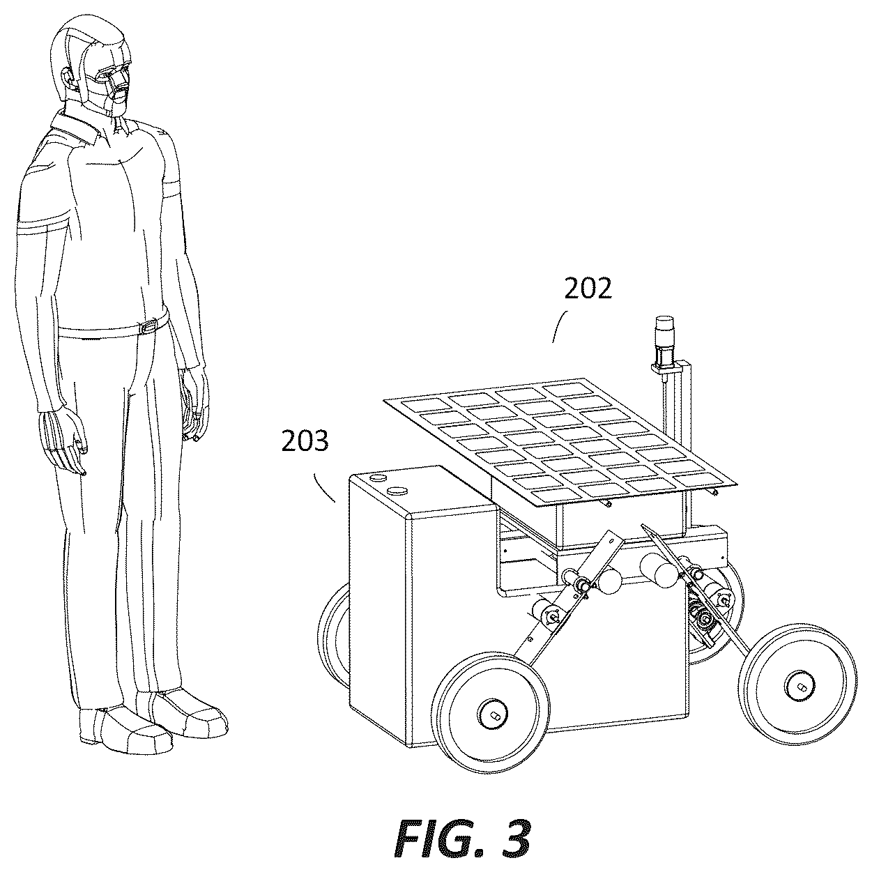 Patent US12616087 Figure 3 – System for depredator and predator control using a robot and sensory controlling apparatus