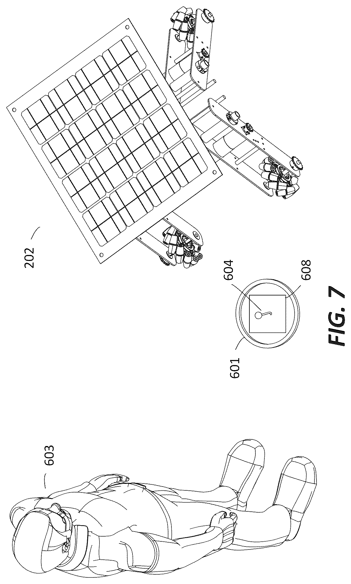 Patent US12616087 Figure 7 – System for depredator and predator control using a robot and sensory controlling apparatus