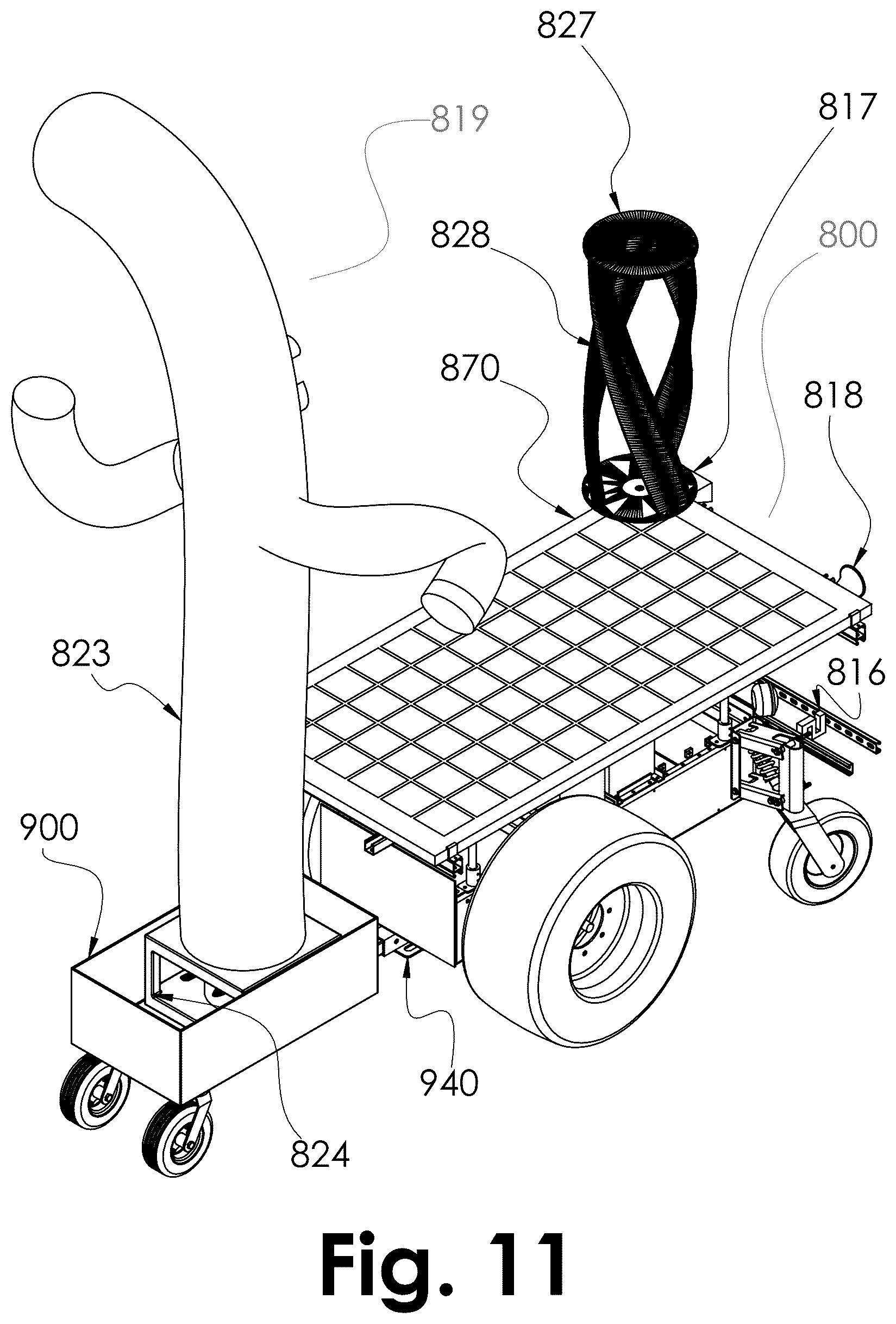 Patent US12616087 Figure 11 – System for depredator and predator control using a robot and sensory controlling apparatus