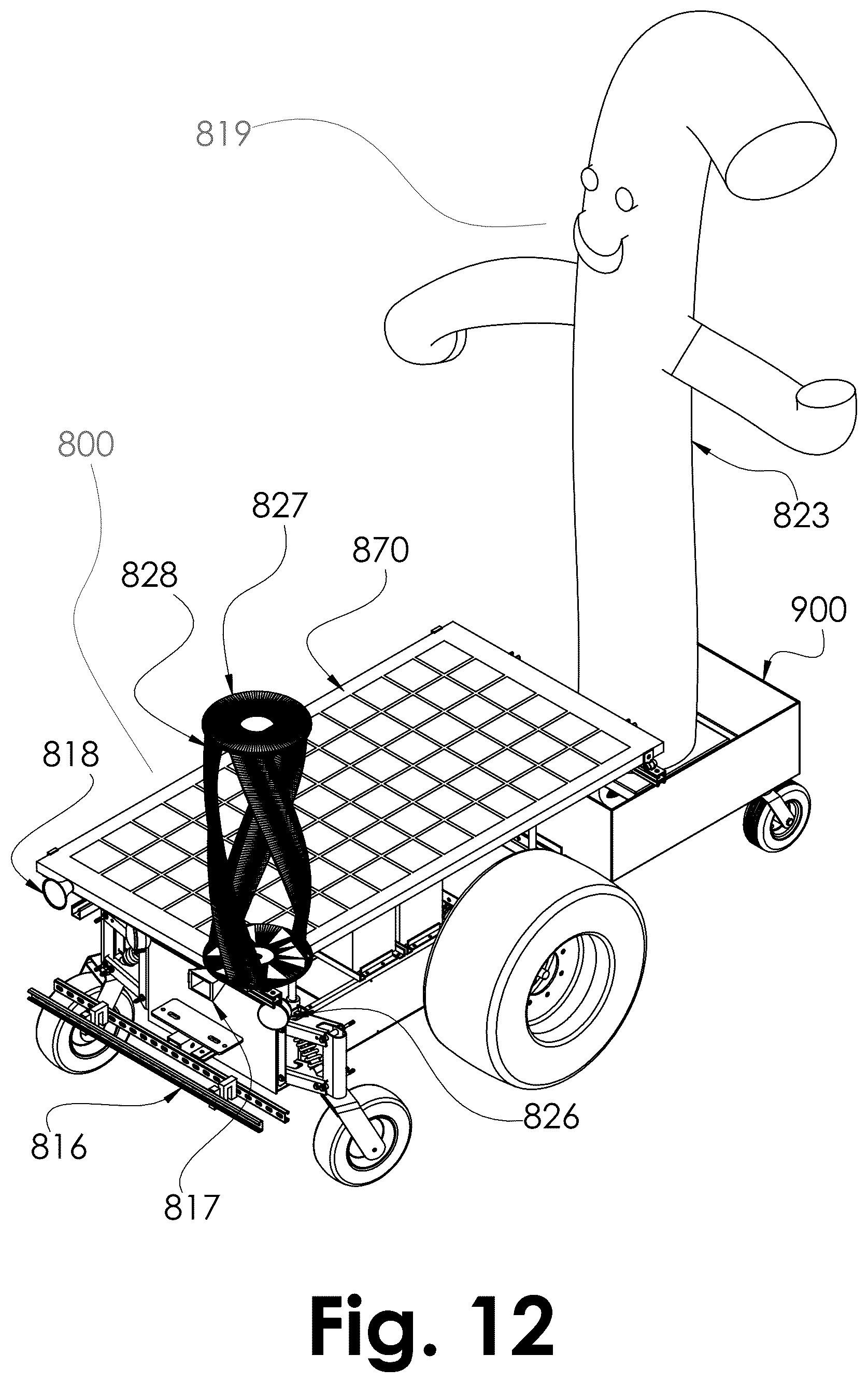 Patent US12616087 Figure 12 – System for depredator and predator control using a robot and sensory controlling apparatus