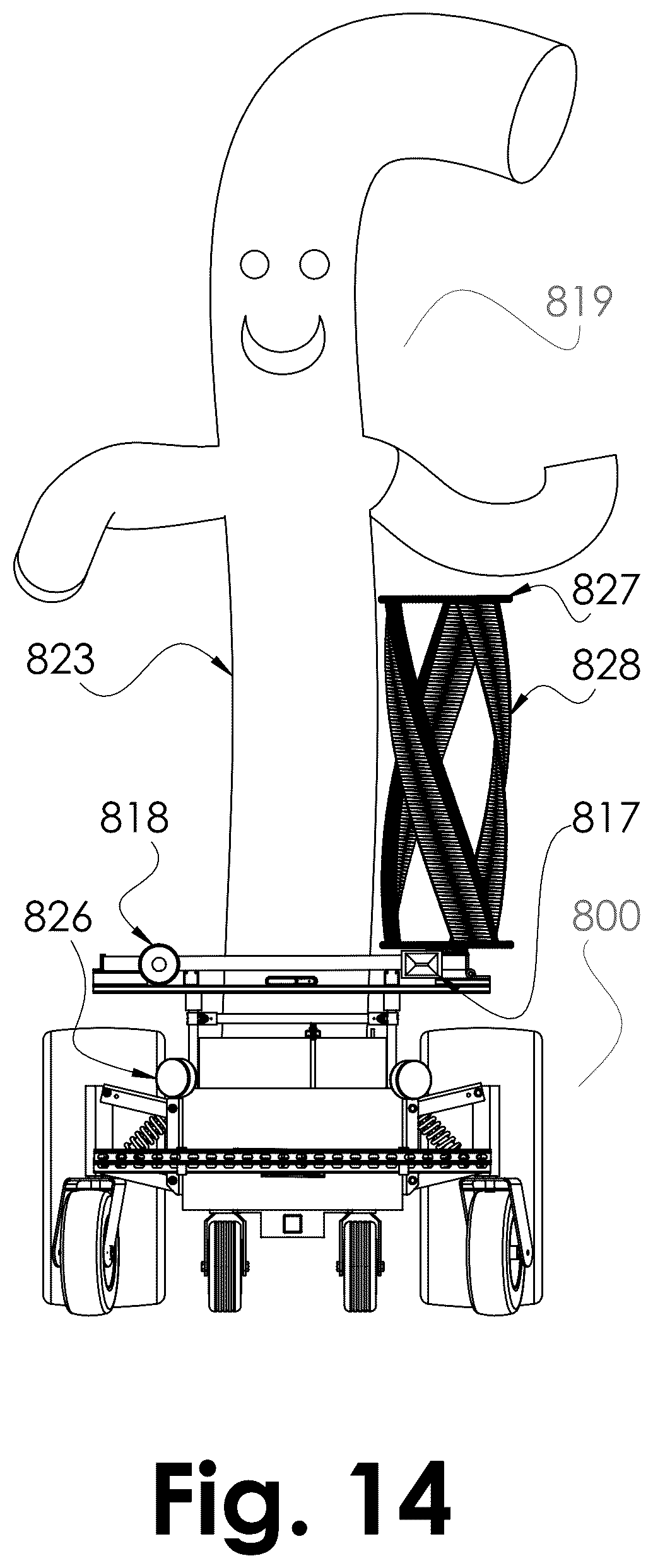 Patent US12616087 Figure 14 – System for depredator and predator control using a robot and sensory controlling apparatus