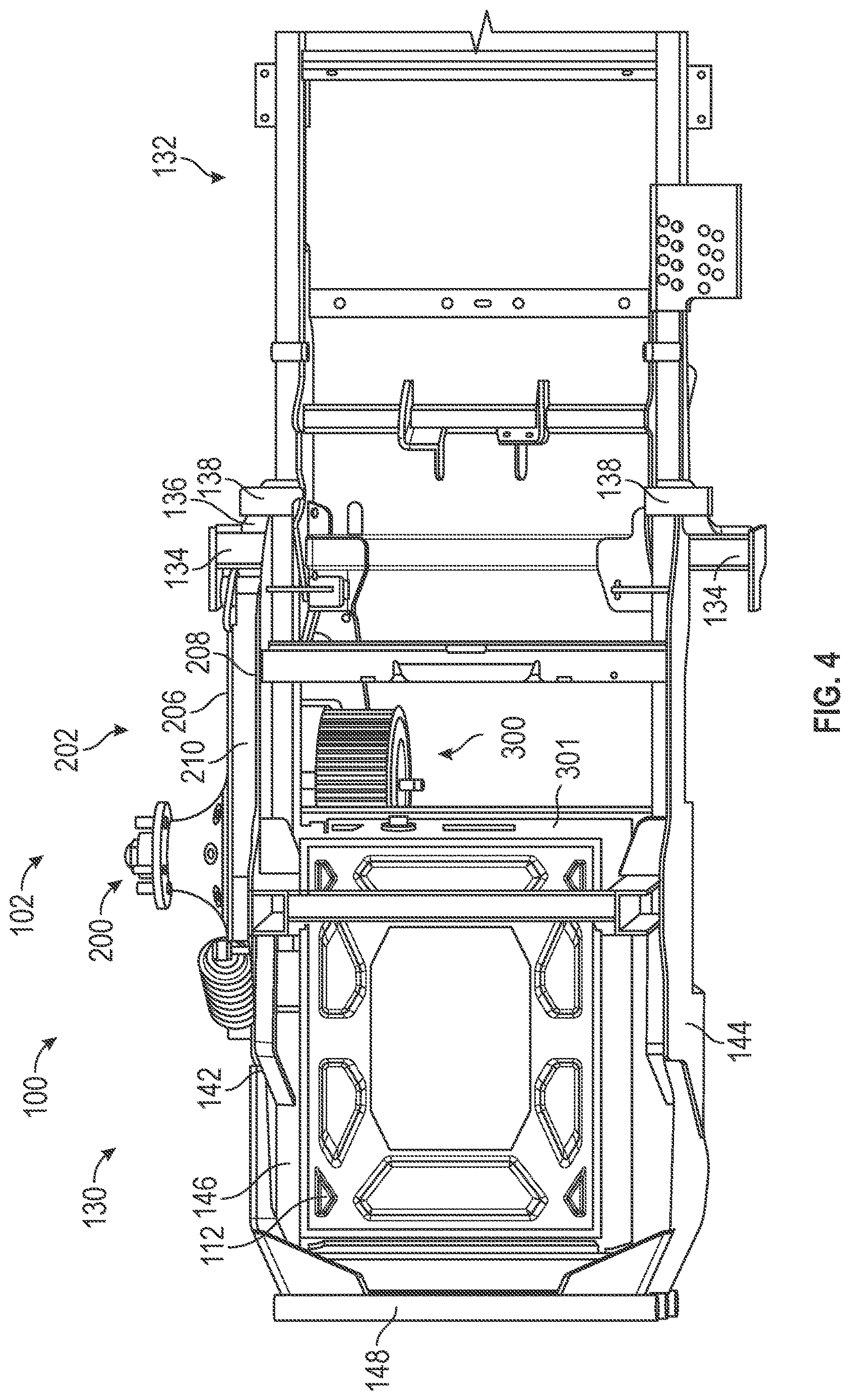 Patent US12616090 Figure 4 – Suspension system for electric power equipment