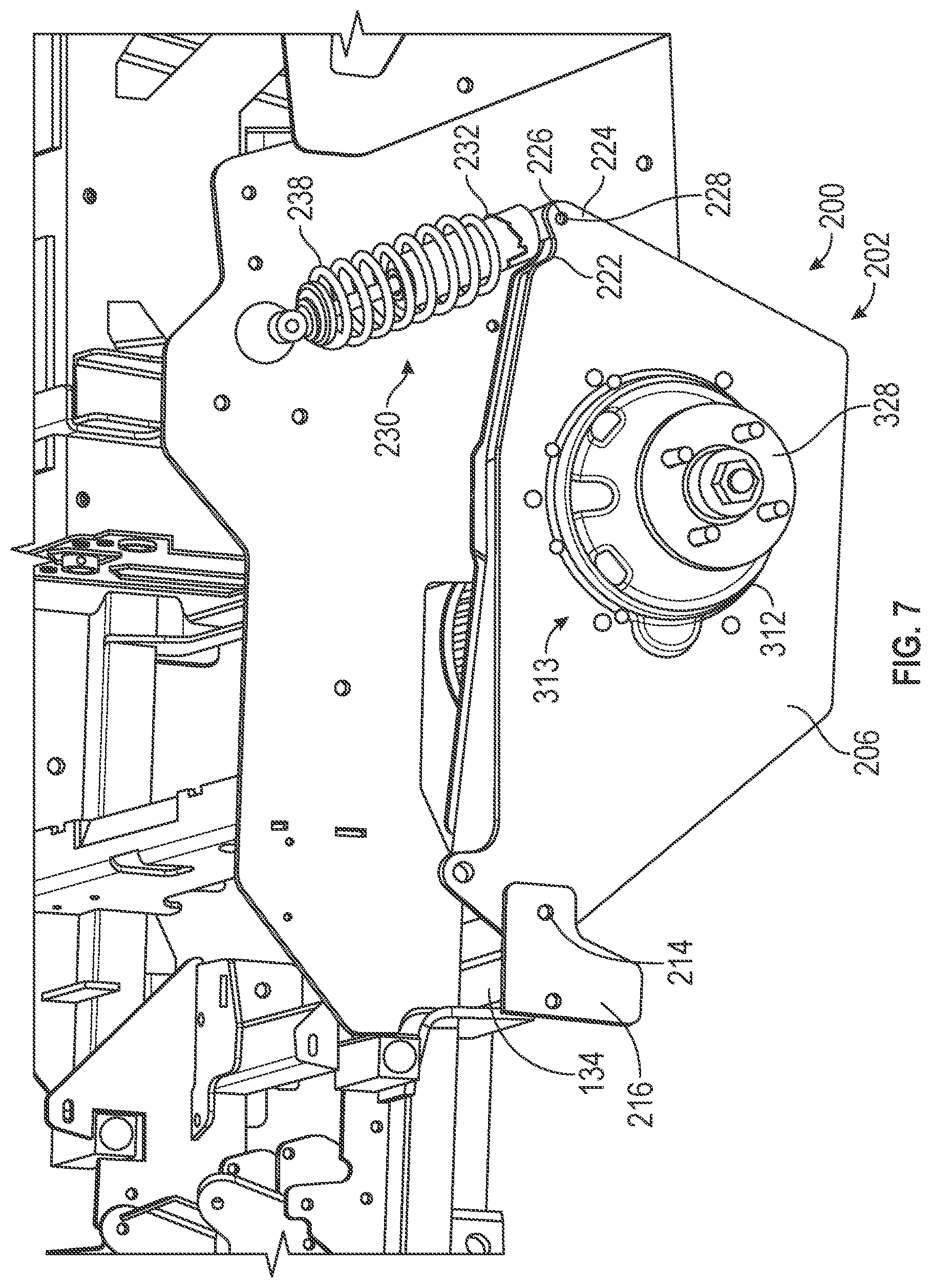 Patent US12616090 Figure 7 – Suspension system for electric power equipment