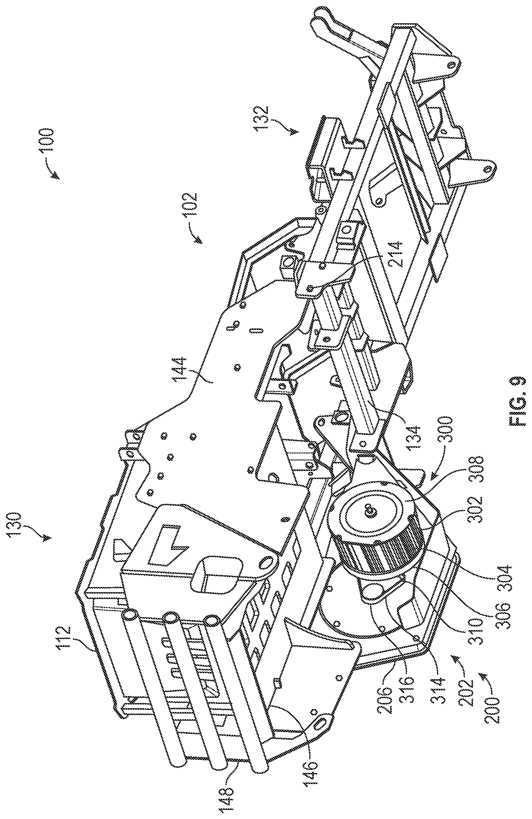 Patent US12616090 Figure 9 – Suspension system for electric power equipment