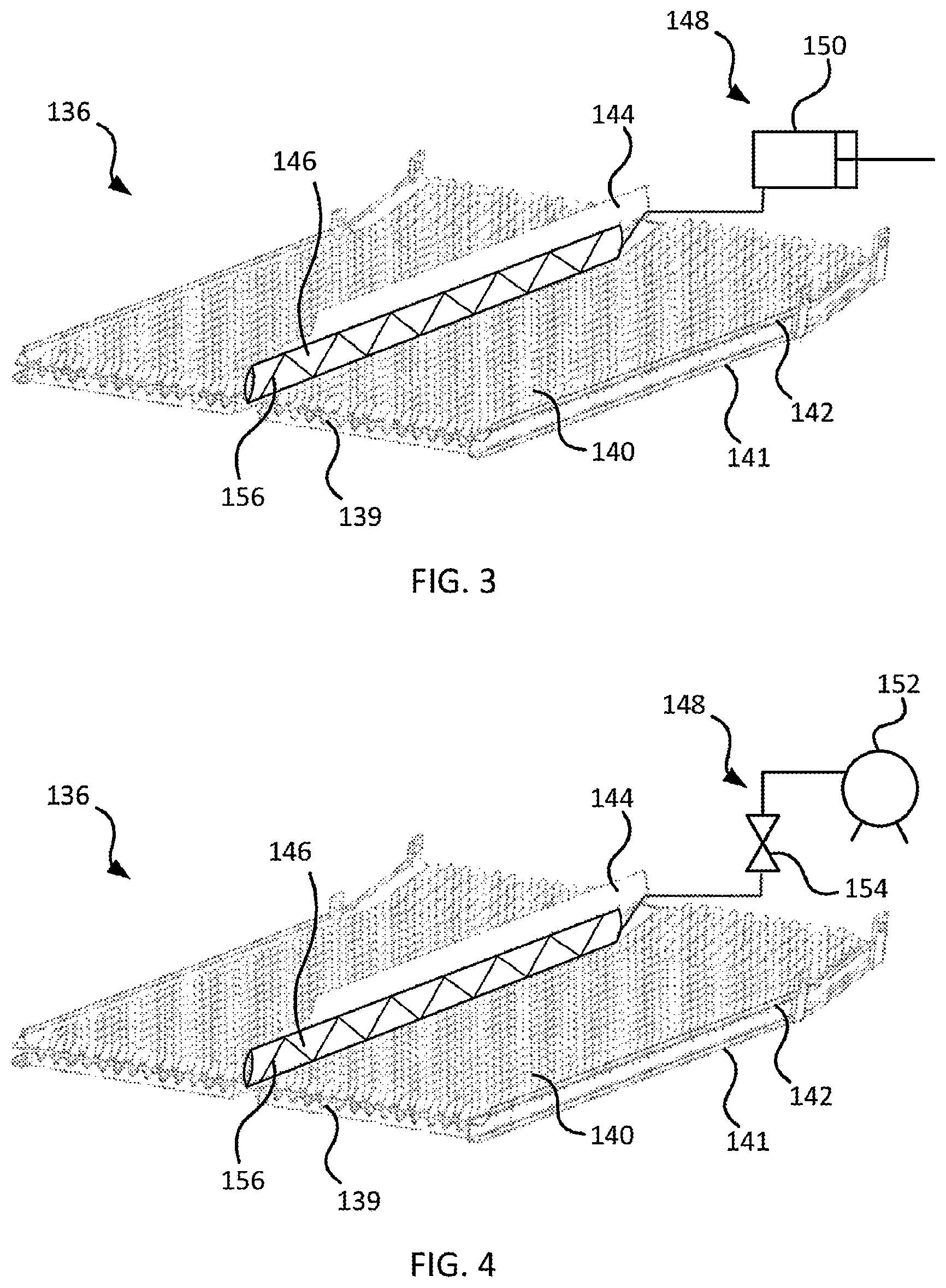 Patent US12616093 Figure 3 – Cleaning systems for combine harvesters having airbags or other movable side members, and related methods