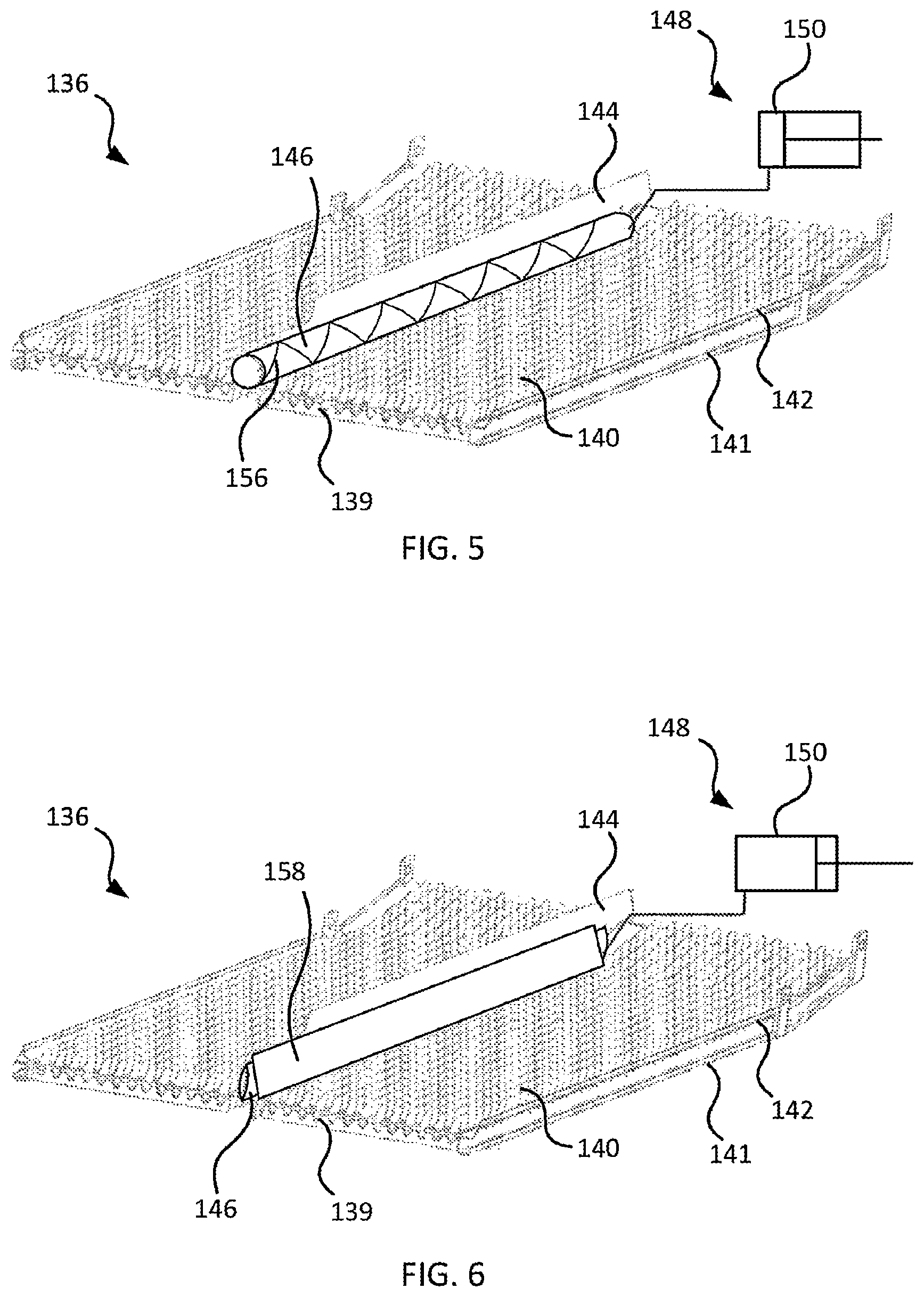 Patent US12616093 Figure 4 – Cleaning systems for combine harvesters having airbags or other movable side members, and related methods