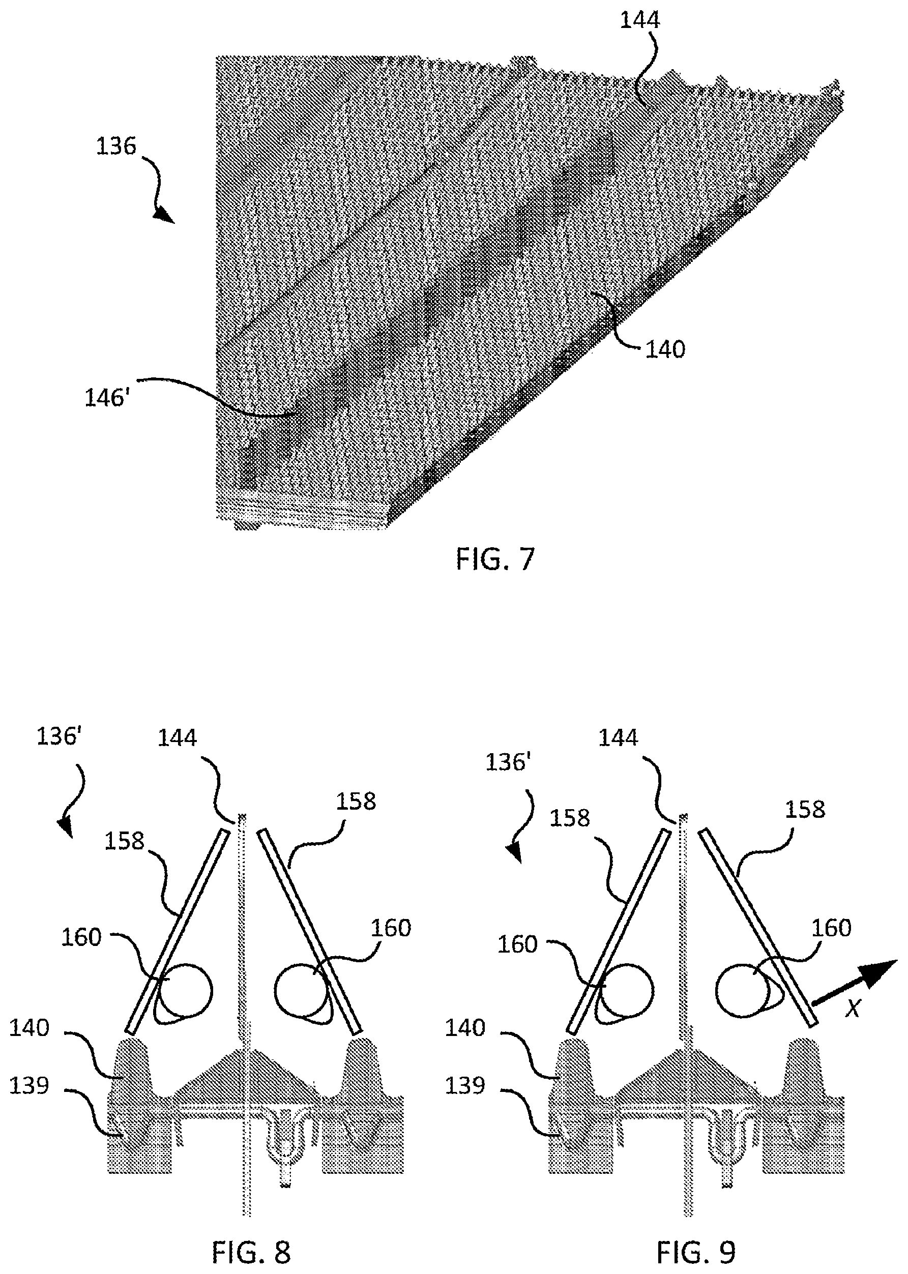 Patent US12616093 Figure 5 – Cleaning systems for combine harvesters having airbags or other movable side members, and related methods