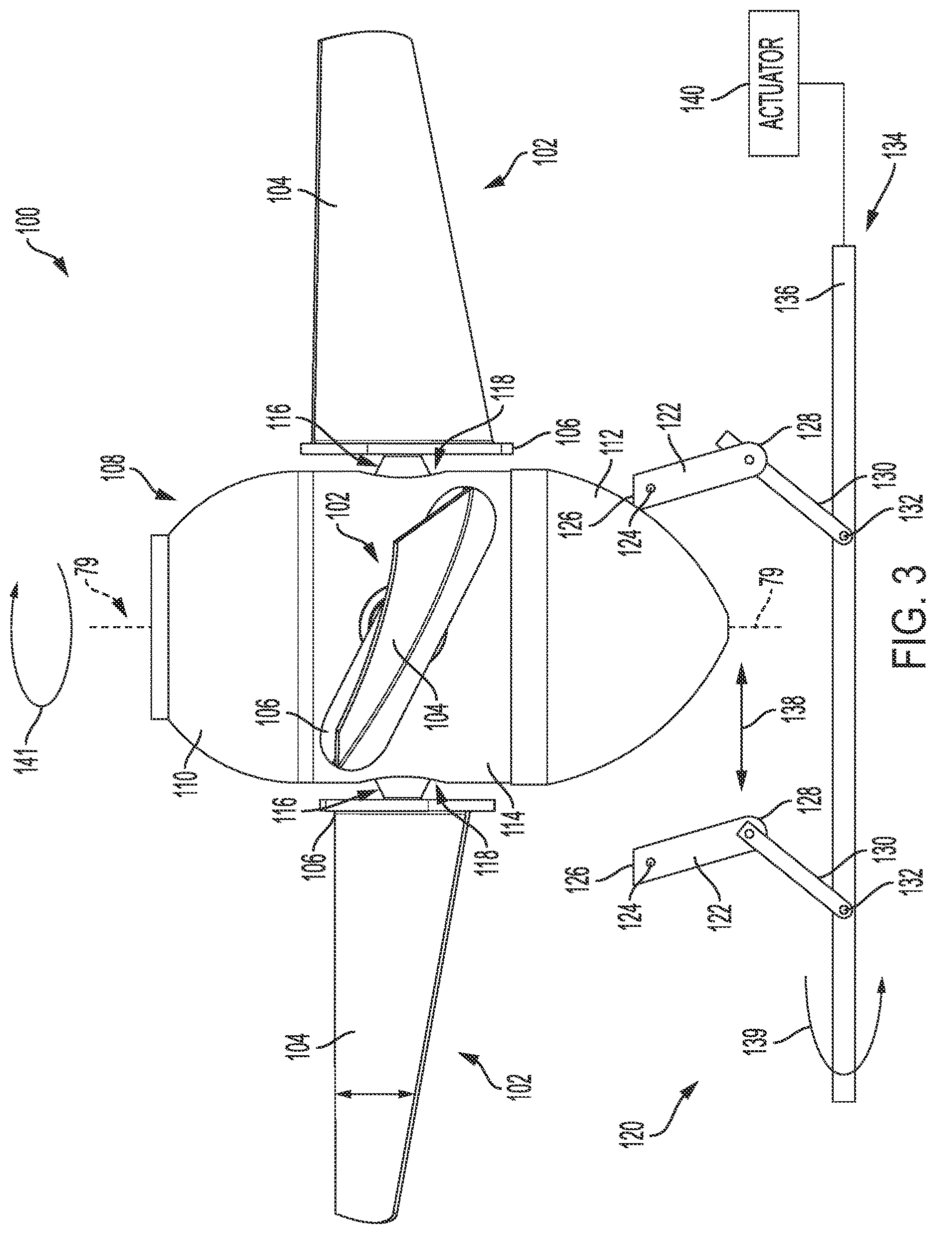 Patent US12616095 Figure 3 – Primary extractor of a sugarcane harvester including variable angle guide vanes