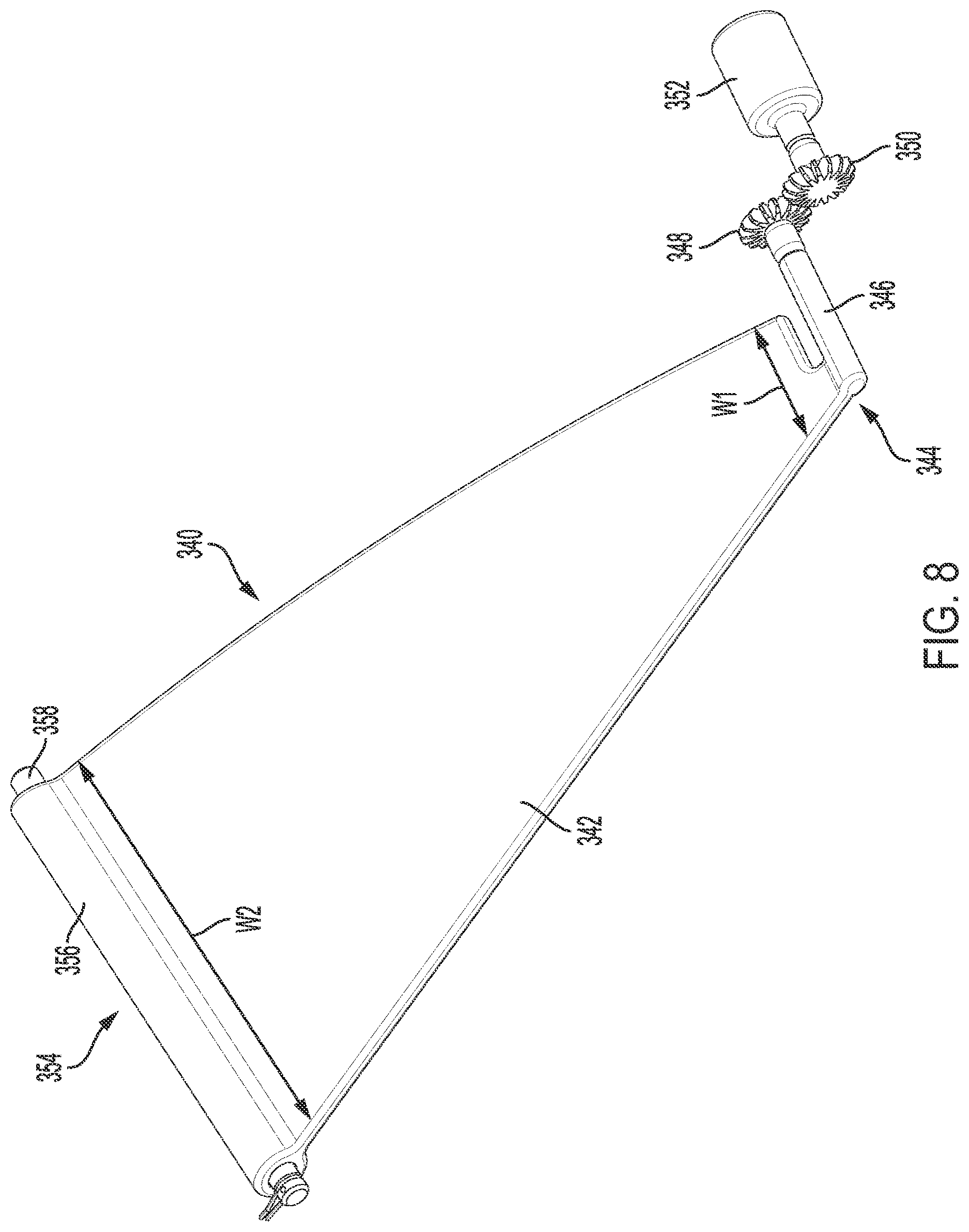 Patent US12616095 Figure 8 – Primary extractor of a sugarcane harvester including variable angle guide vanes