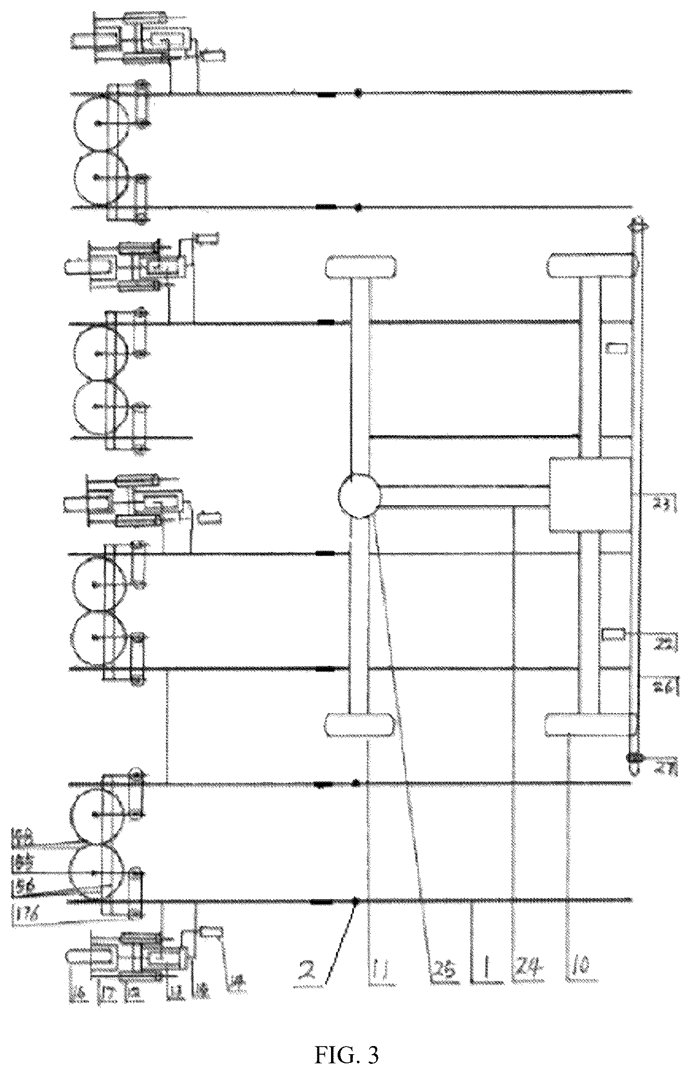 Patent US12616096 Figure 2 – Whole-stalk or sectioning type combined sugarcane harvester