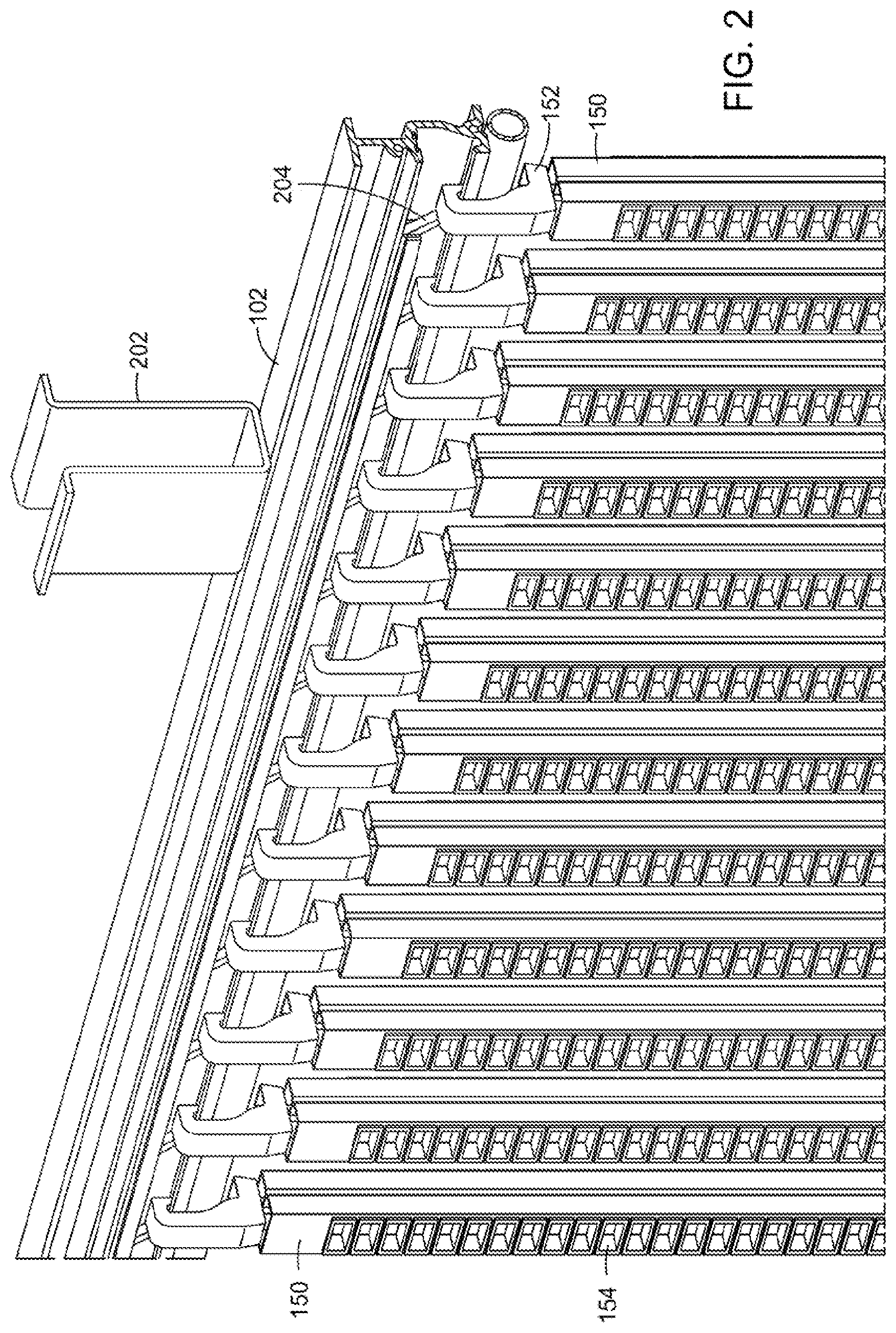 Patent US12616097 Figure 2 – Robotic harvesting system for vertical plant cultivation