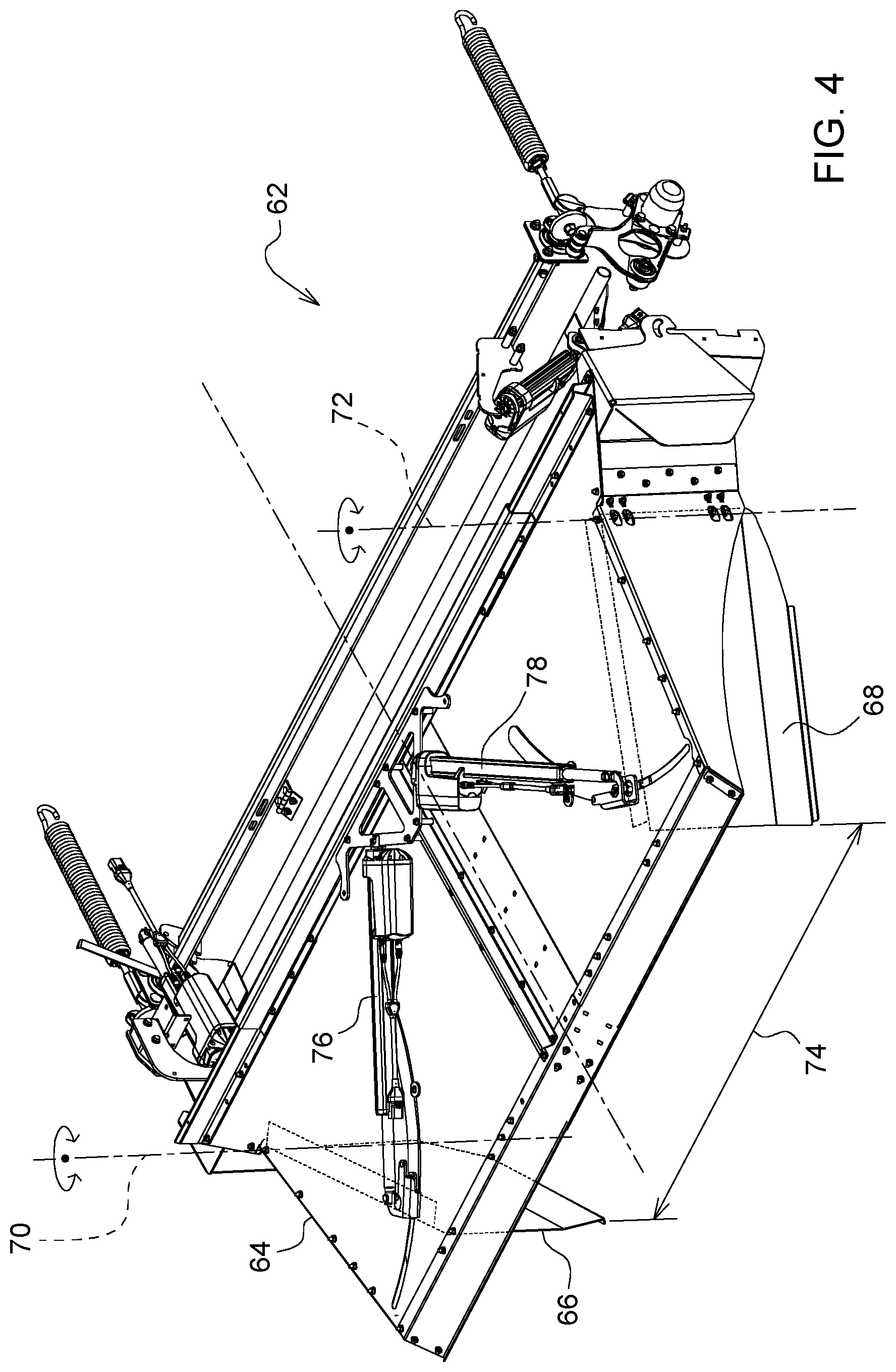 Patent US12616098 Figure 4 – System and method to control crop loss in a windrower implement