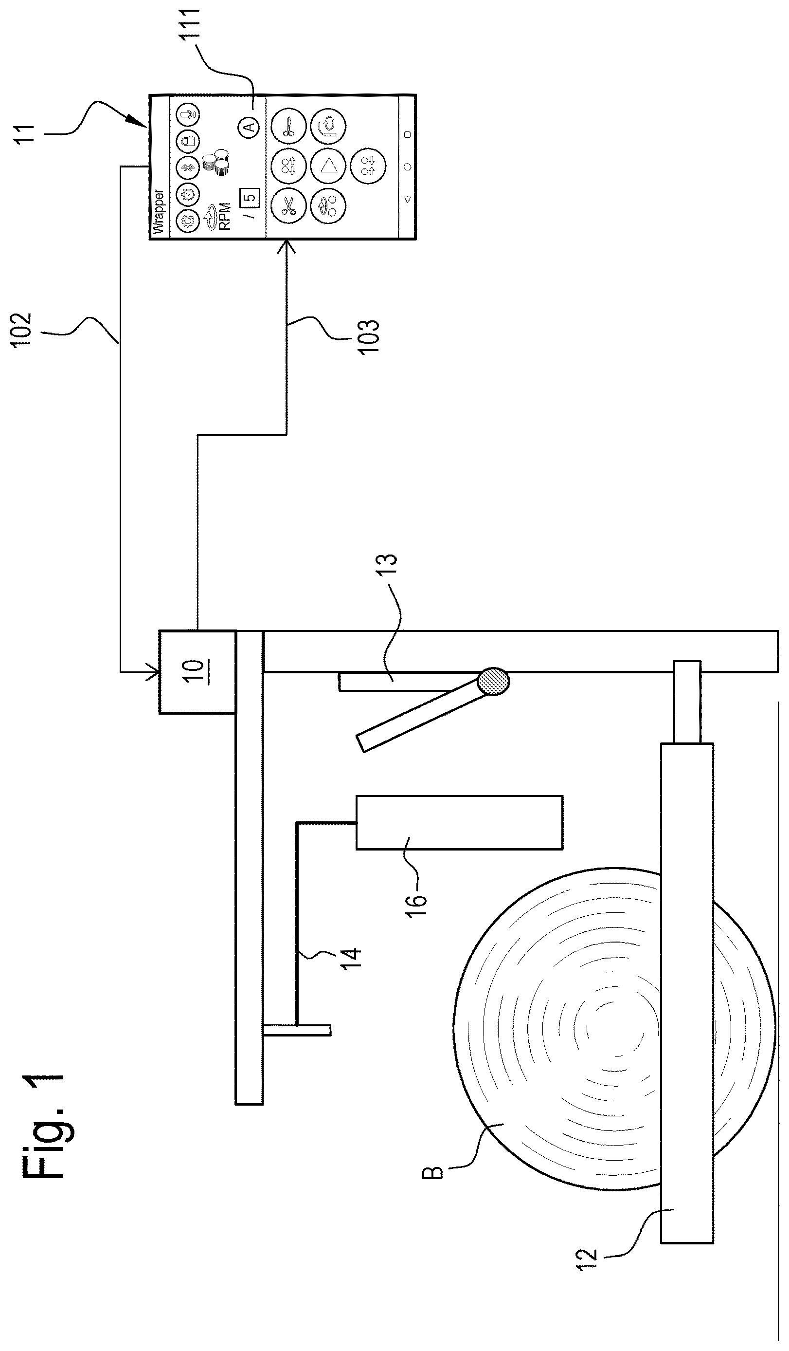 Patent US12616099 Figure 1 – Method for controlling wrapping operations