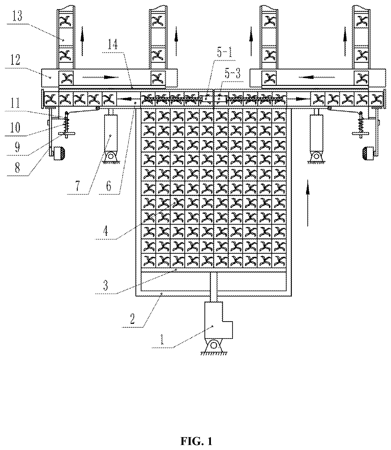 Patent US12616103 Figure 1 – Automatic seedling taking and separation system for substrate block seedlings