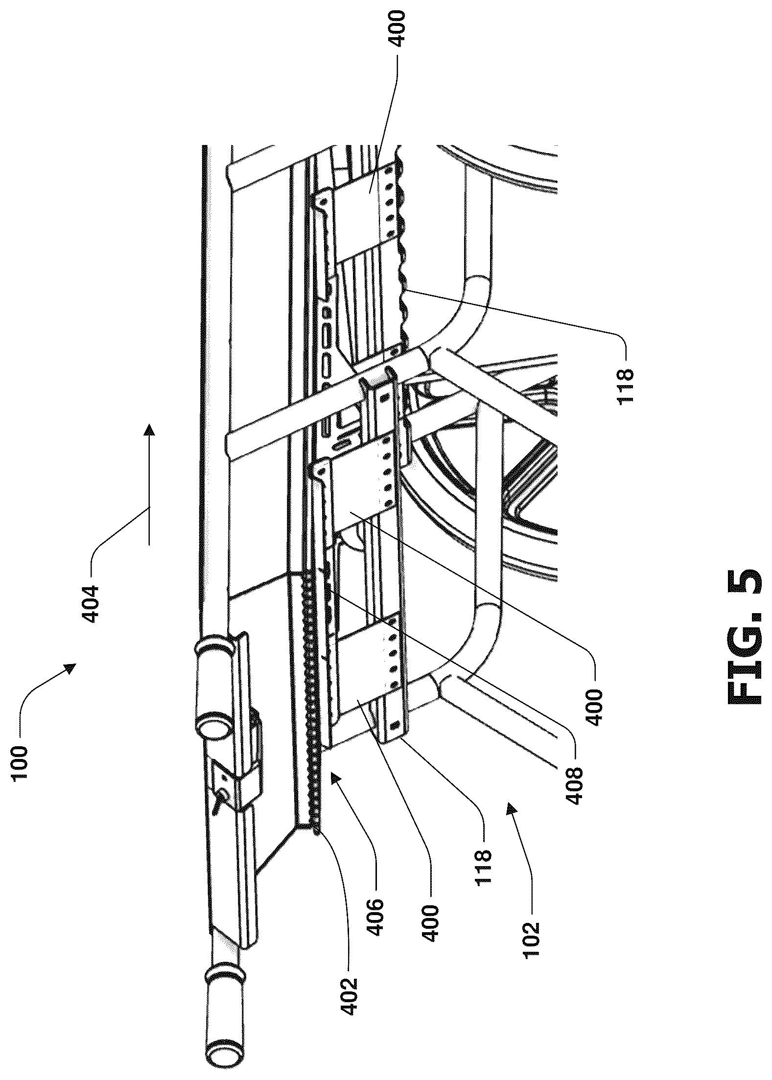 Patent US12616162 Figure 5 – Bedding material separator